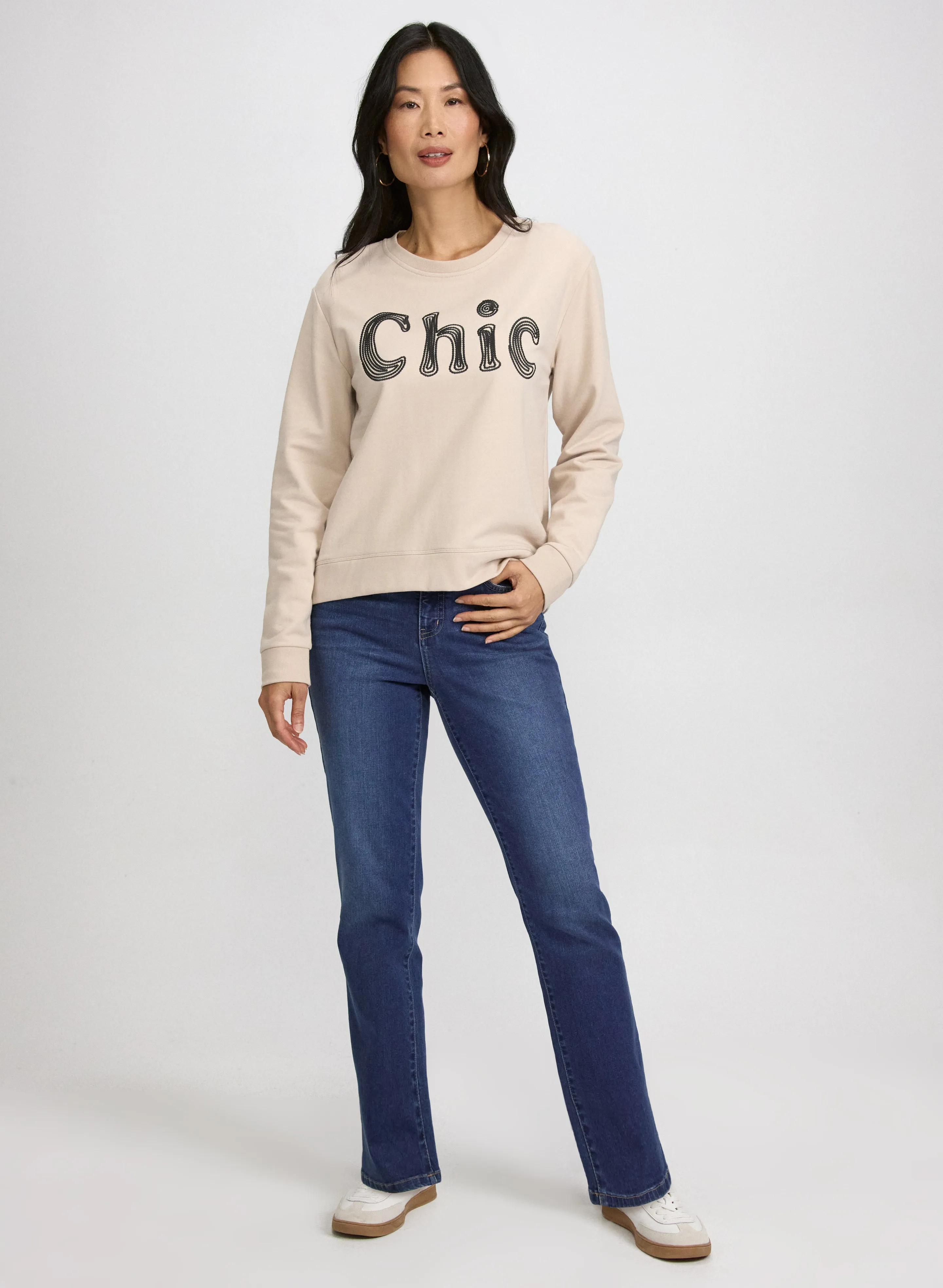 Embroidered Script Sweatshirt sold by Laura product image thumbnail 3