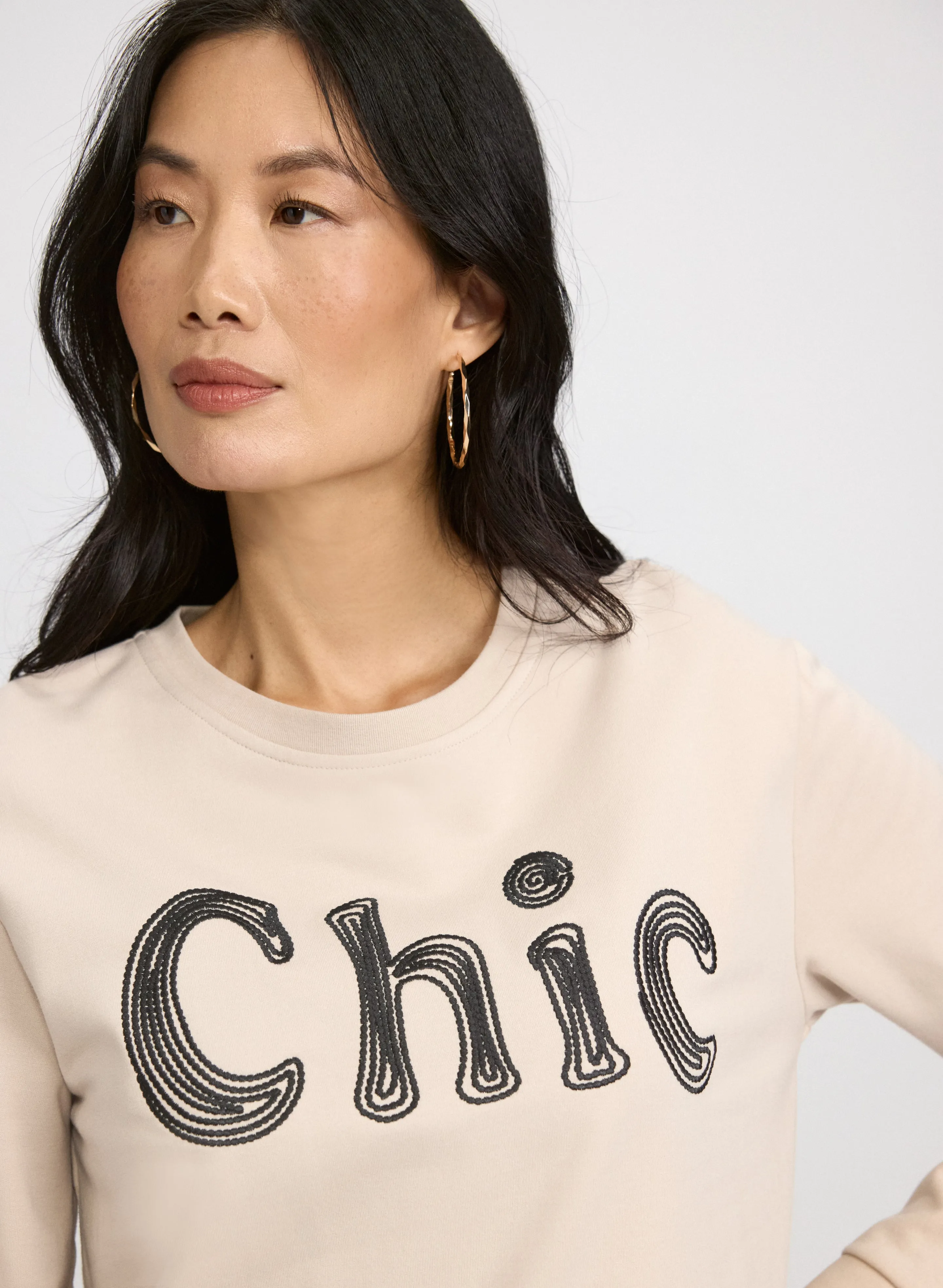 Embroidered Script Sweatshirt sold by Laura product image thumbnail 2