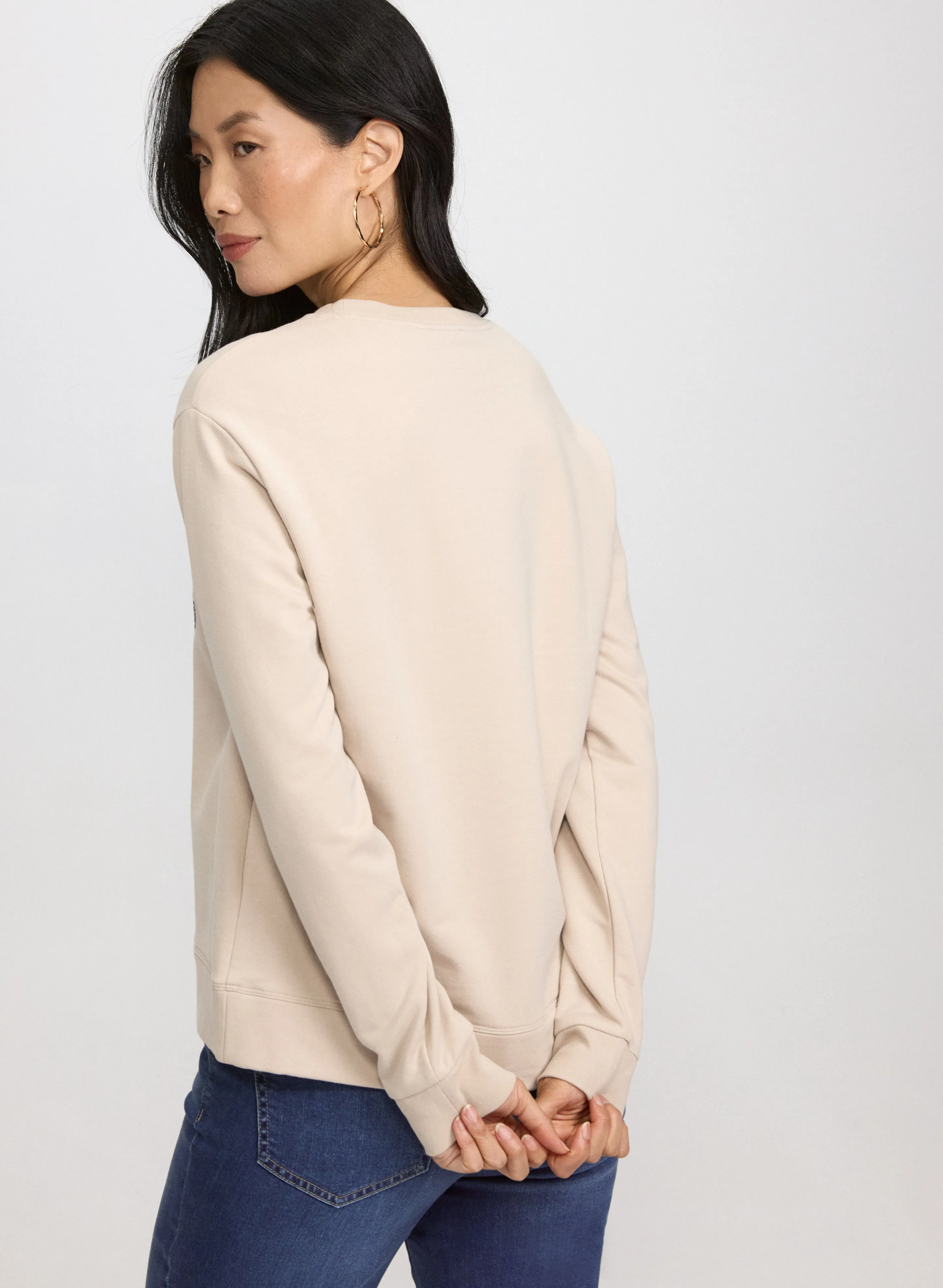 Embroidered Script Sweatshirt sold by Laura product image thumbnail 5