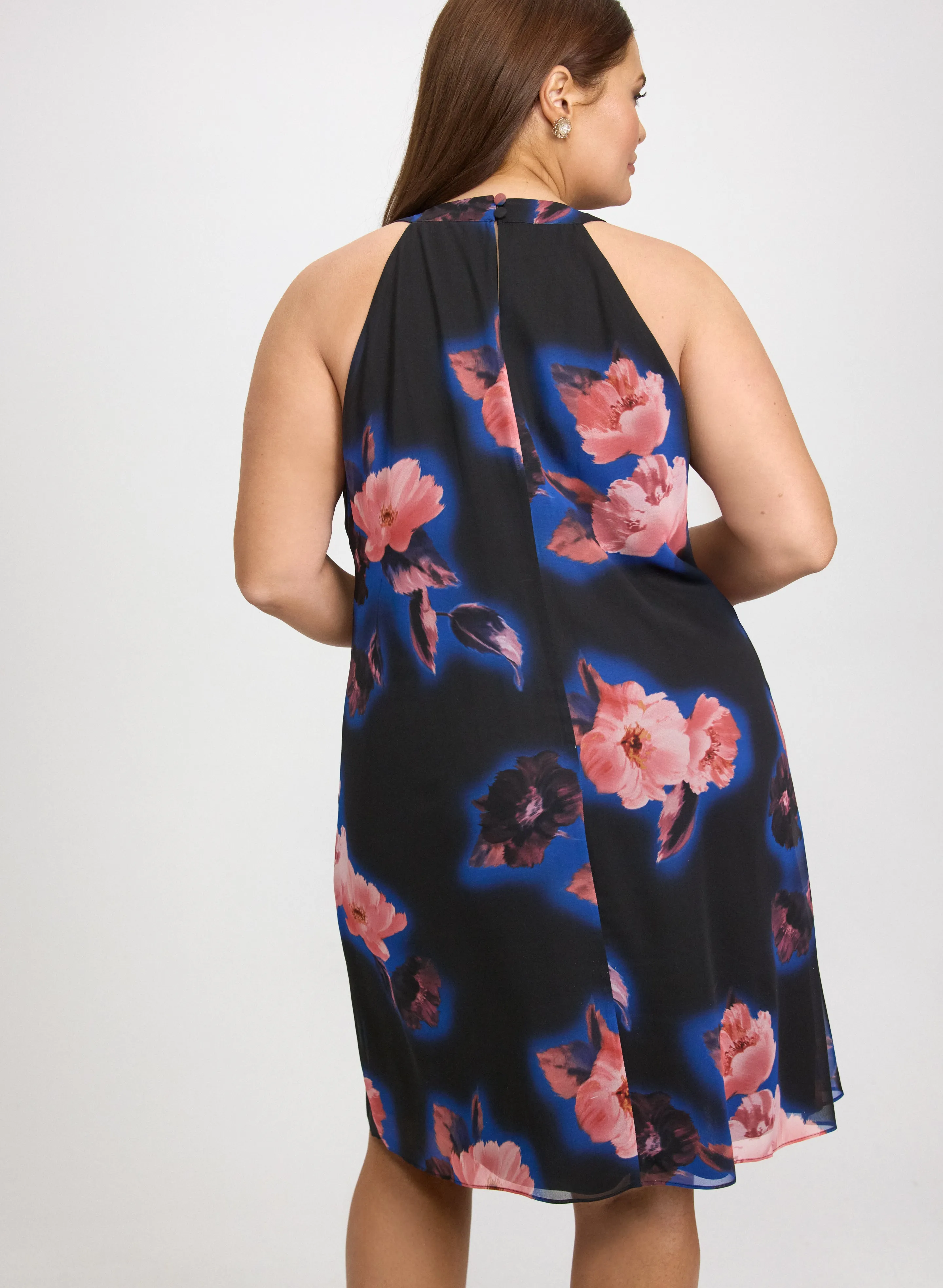 Chiffon Halter Neck Dress sold by Laura product image thumbnail 3