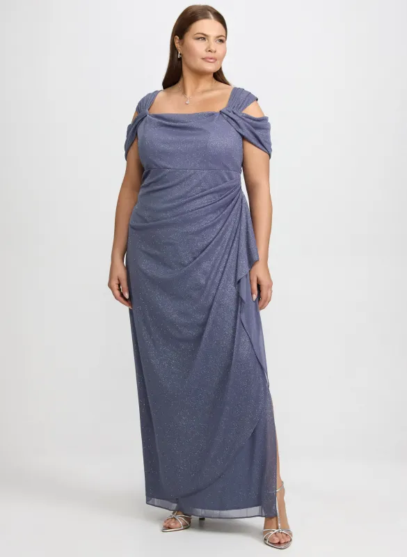 Draped Glitter Dress made by Laura