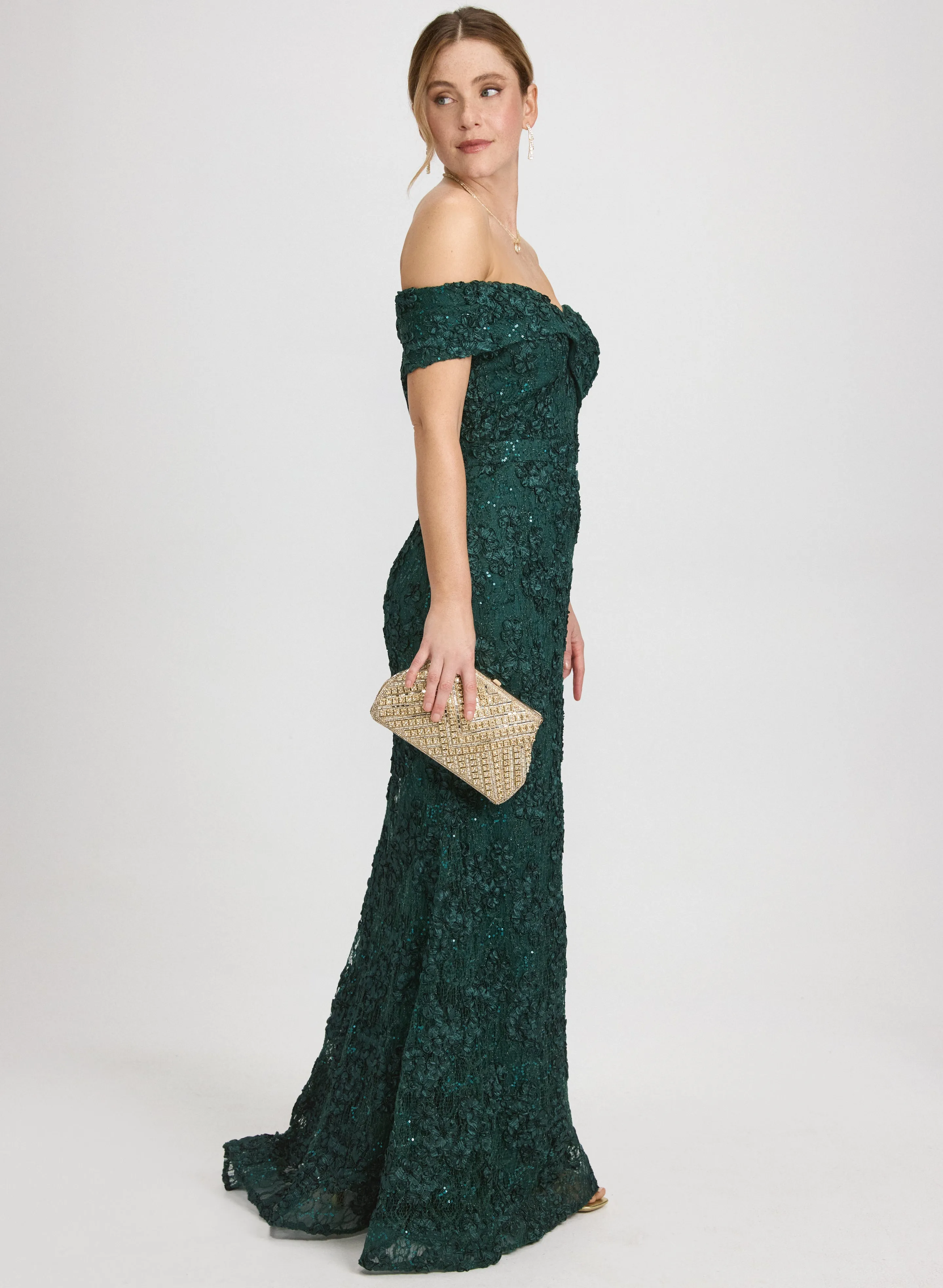 Embellished Lace Dress sold by Laura product image thumbnail 3