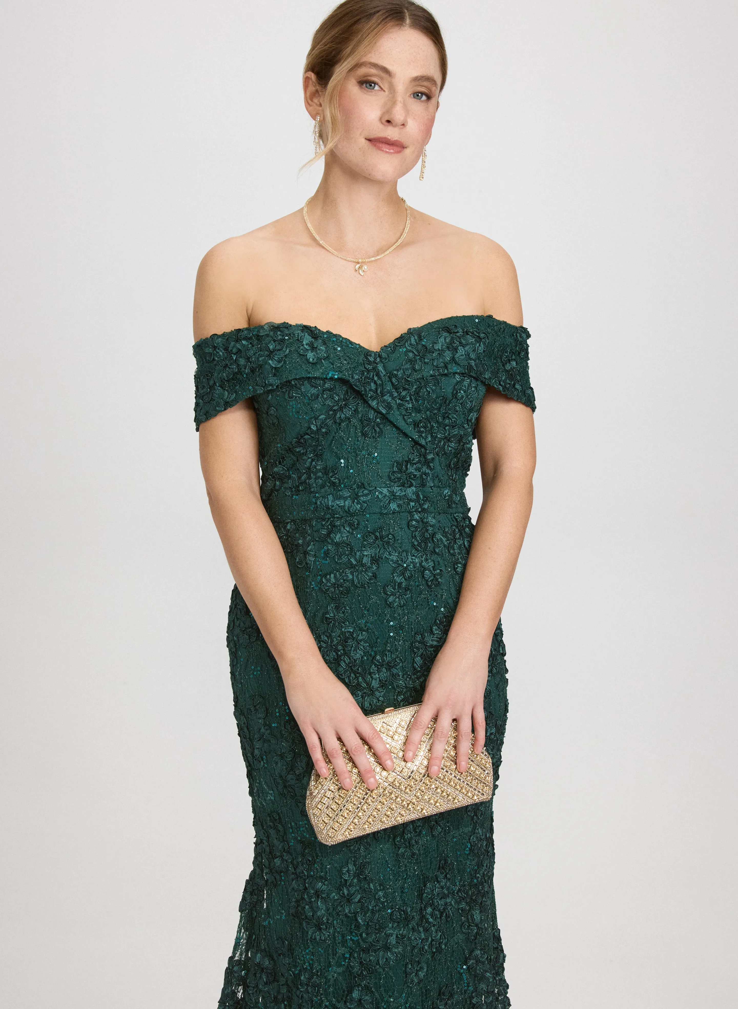 Embellished Lace Dress sold by Laura product image thumbnail 5