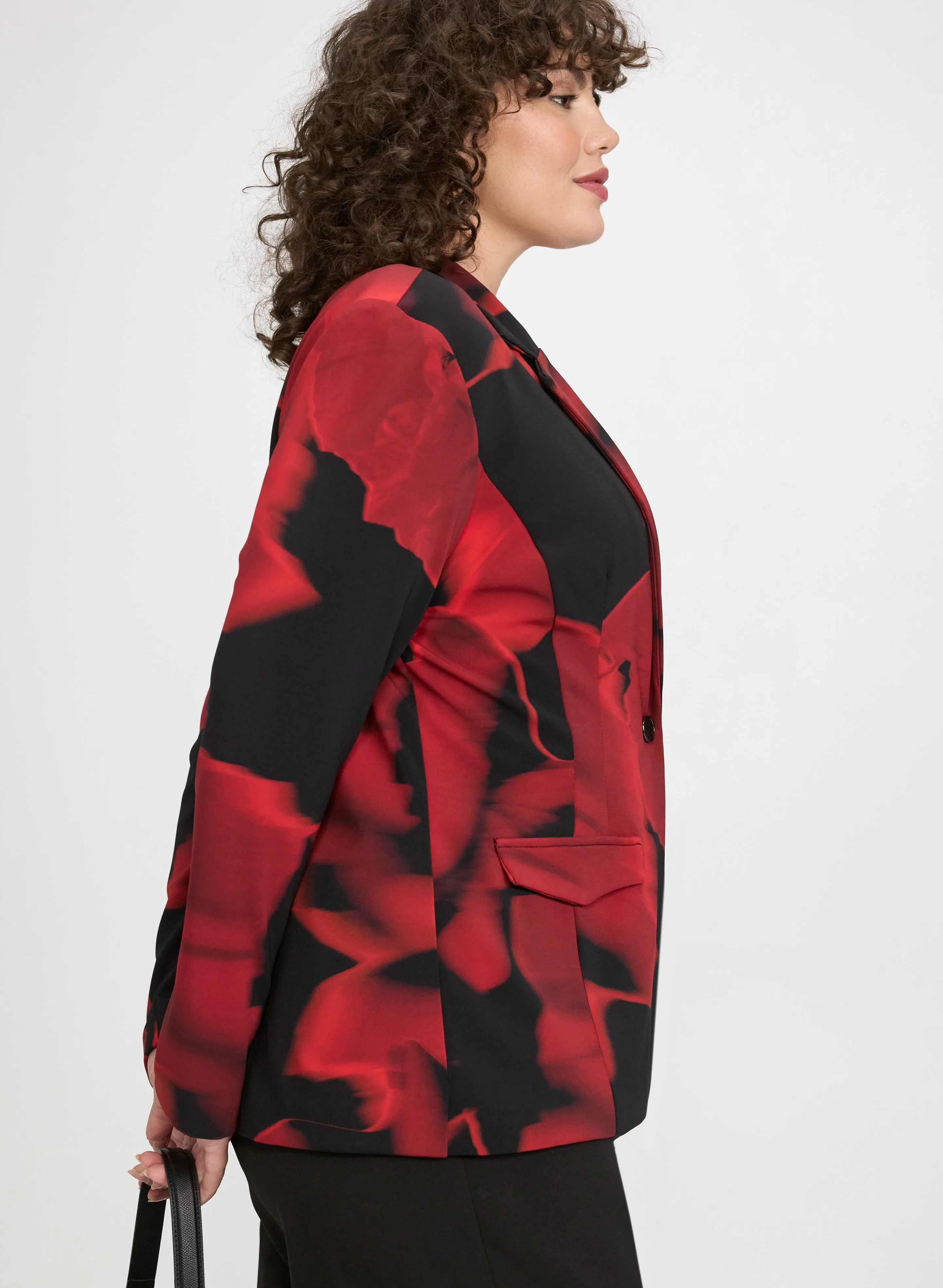 Joseph Ribkoff - Floral Peak Lapel Blazer sold by Laura product image thumbnail 2