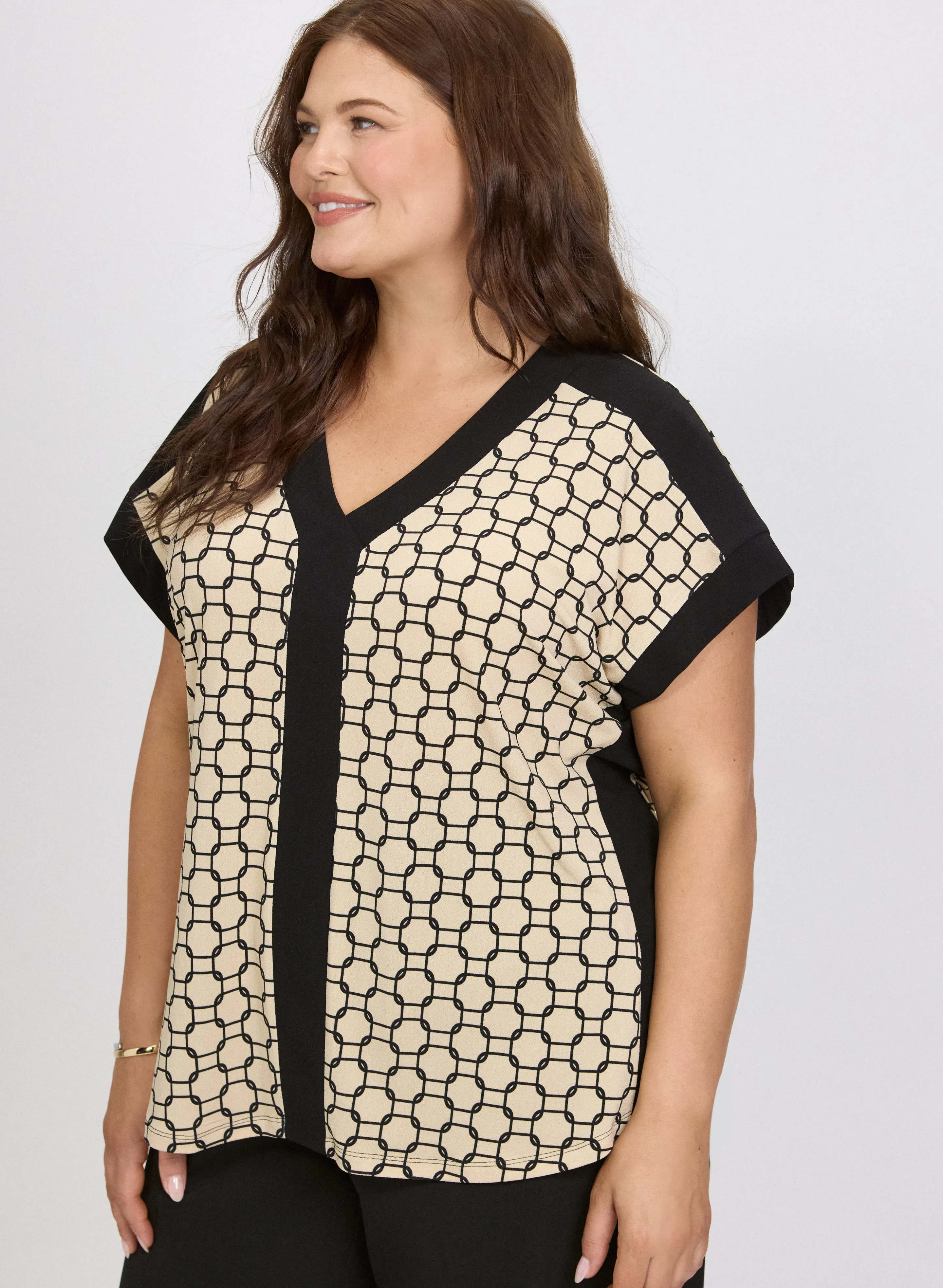Chain Link Print Top sold by Laura product image thumbnail 5