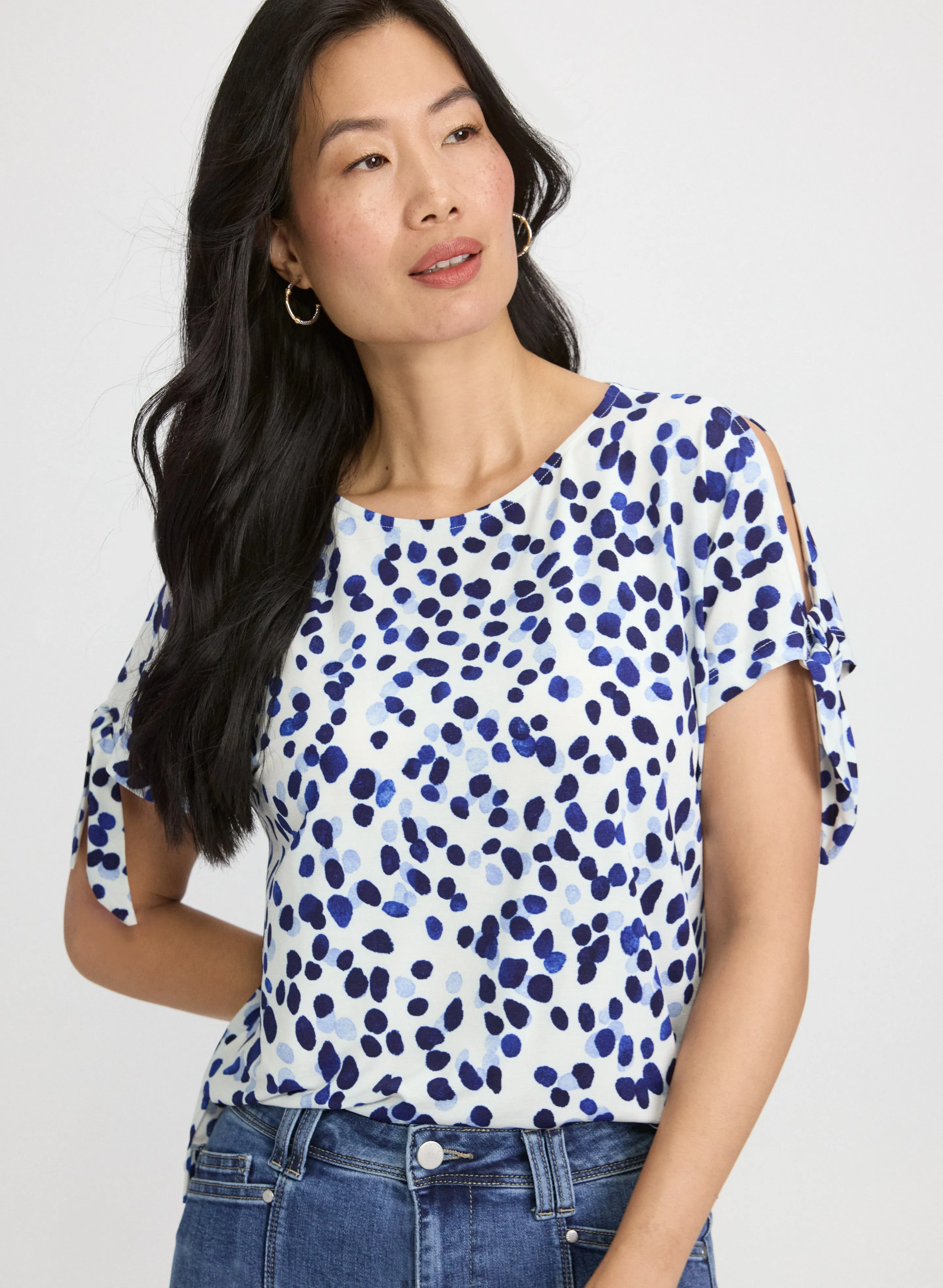 Dot Print Top sold by Laura