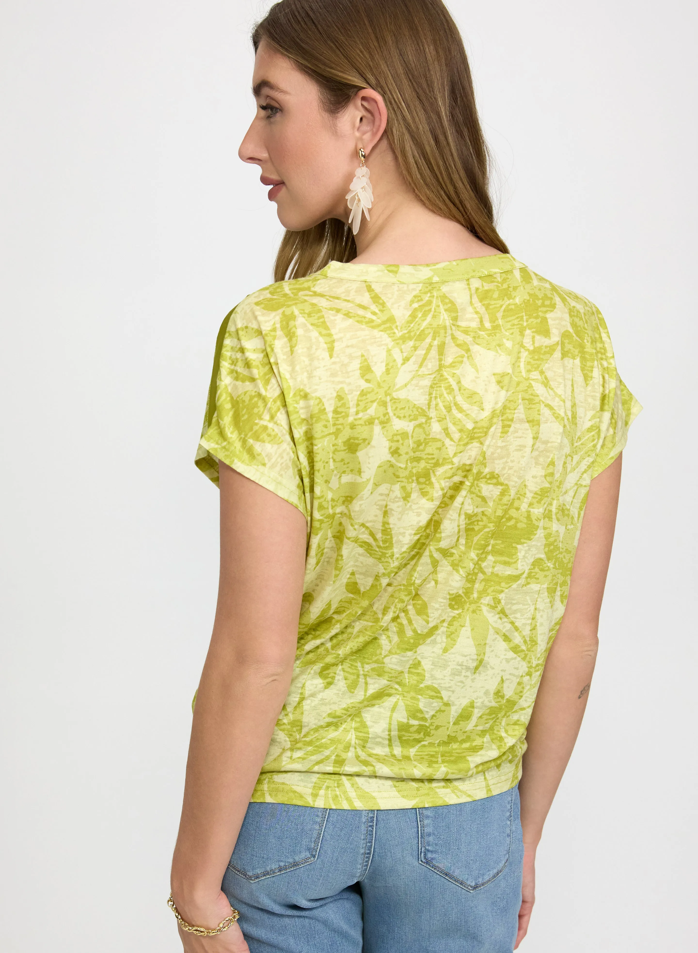 Floral Tied-Hem T-Shirt sold by Laura product image thumbnail 5