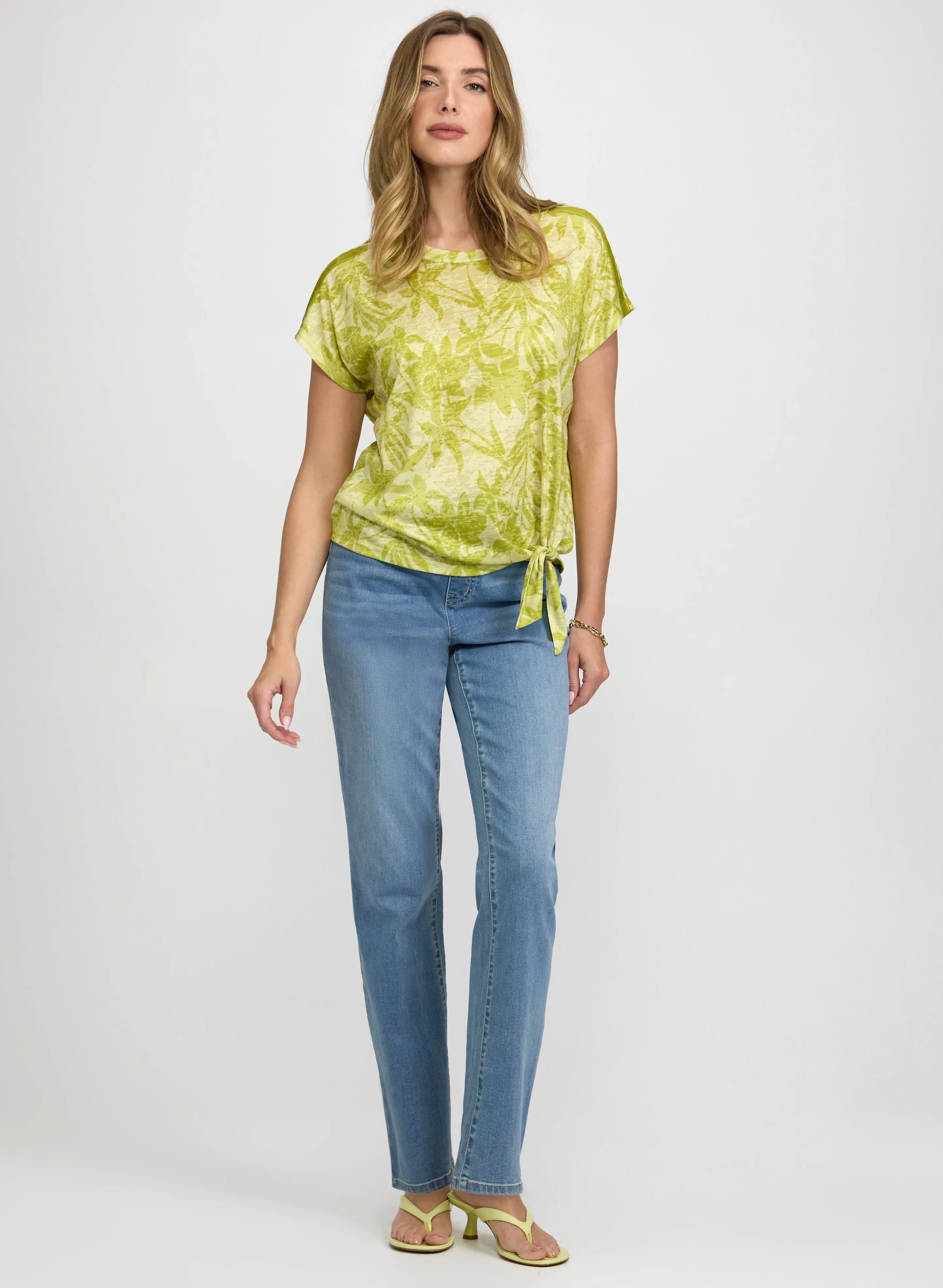 Floral Tied-Hem T-Shirt sold by Laura product image thumbnail 3