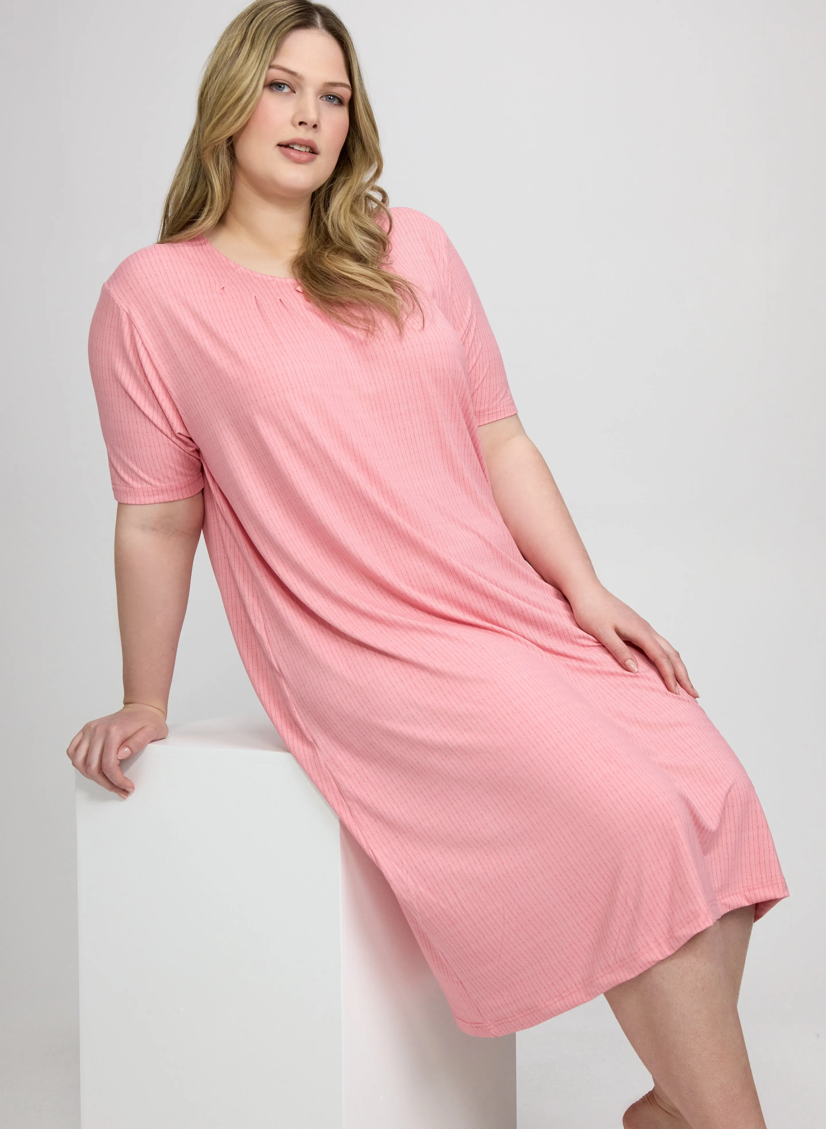 Stripe Jersey Nightgown sold by Laura product image thumbnail 5