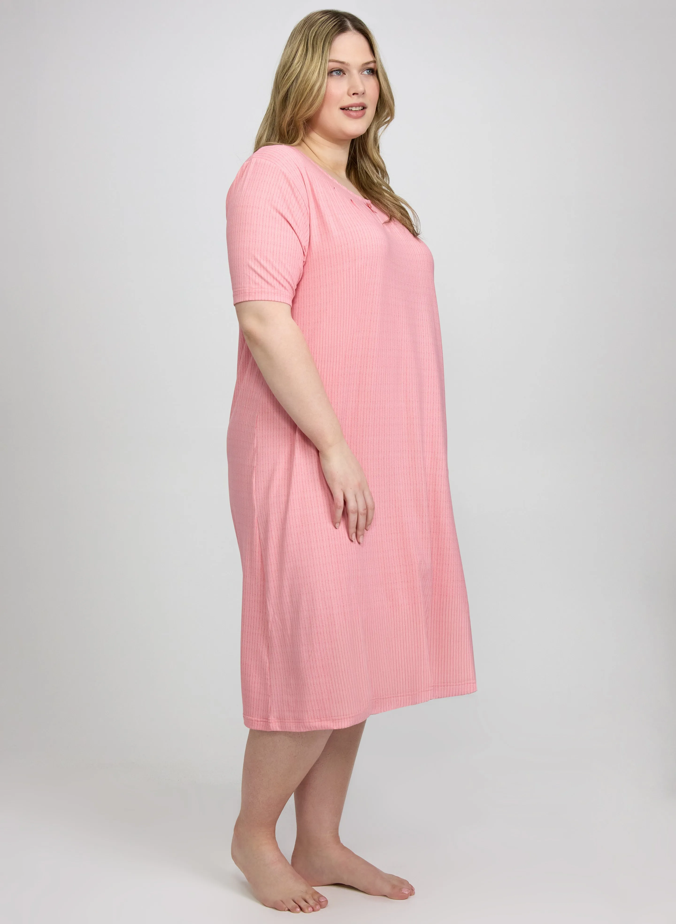 Stripe Jersey Nightgown sold by Laura product image thumbnail 2