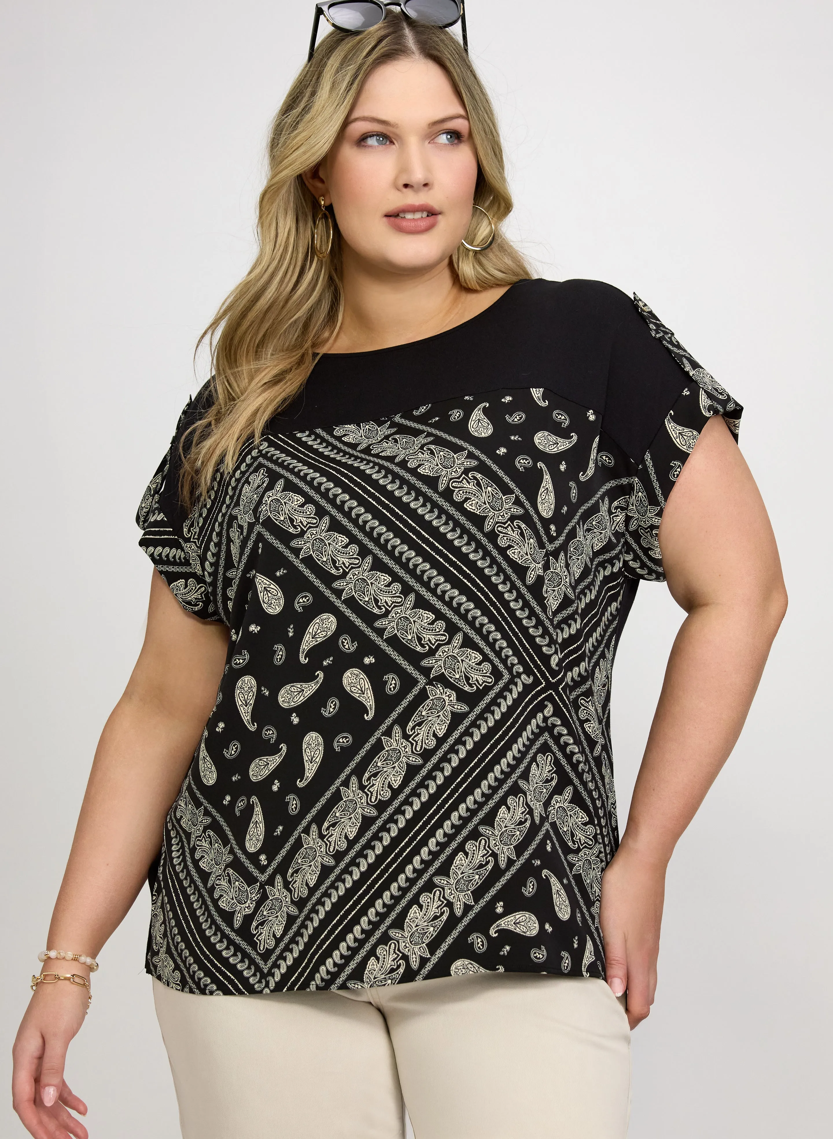 Scarf Print Top sold by Laura