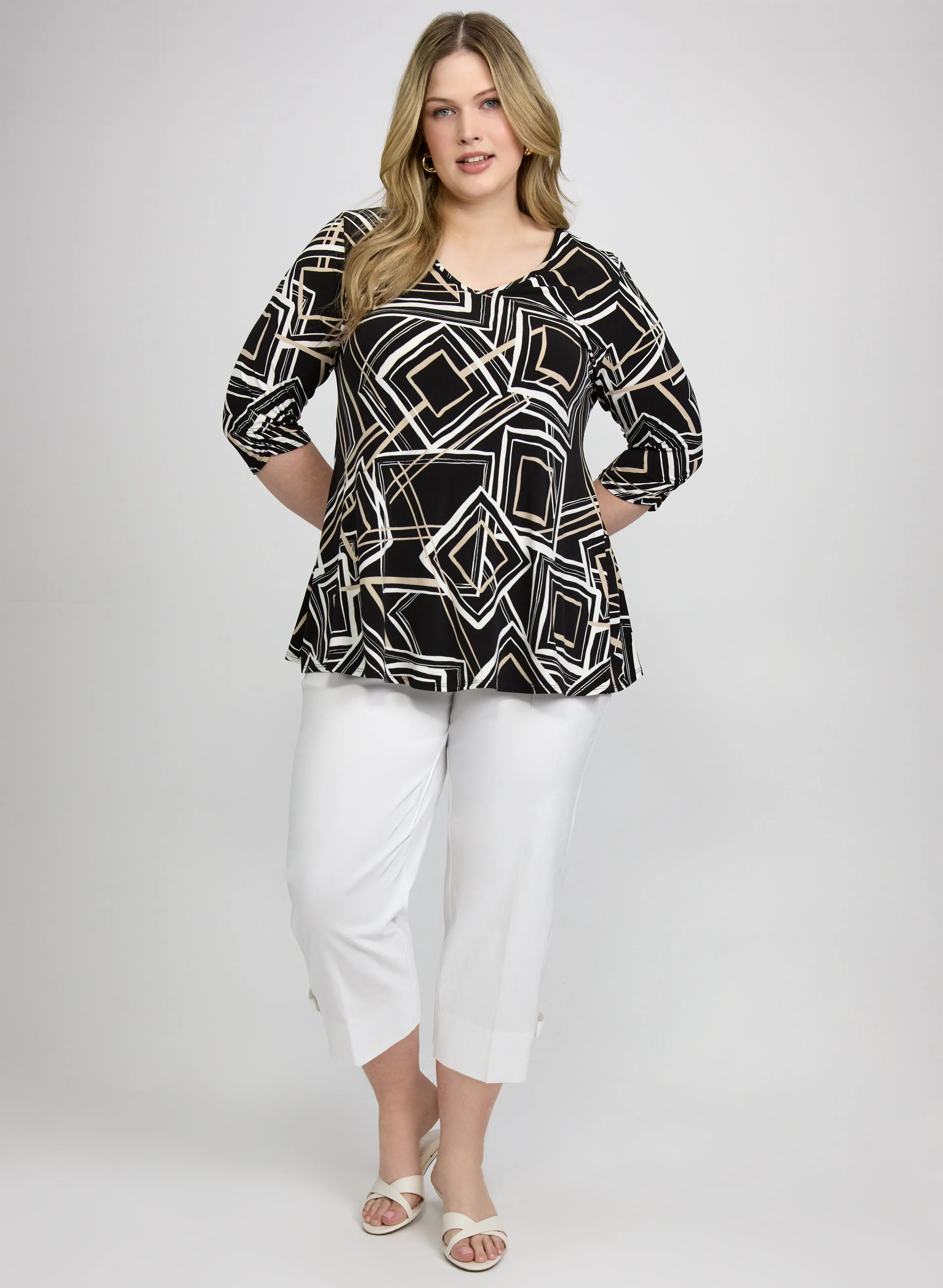 Geometric Jersey Top sold by Laura product image thumbnail 3