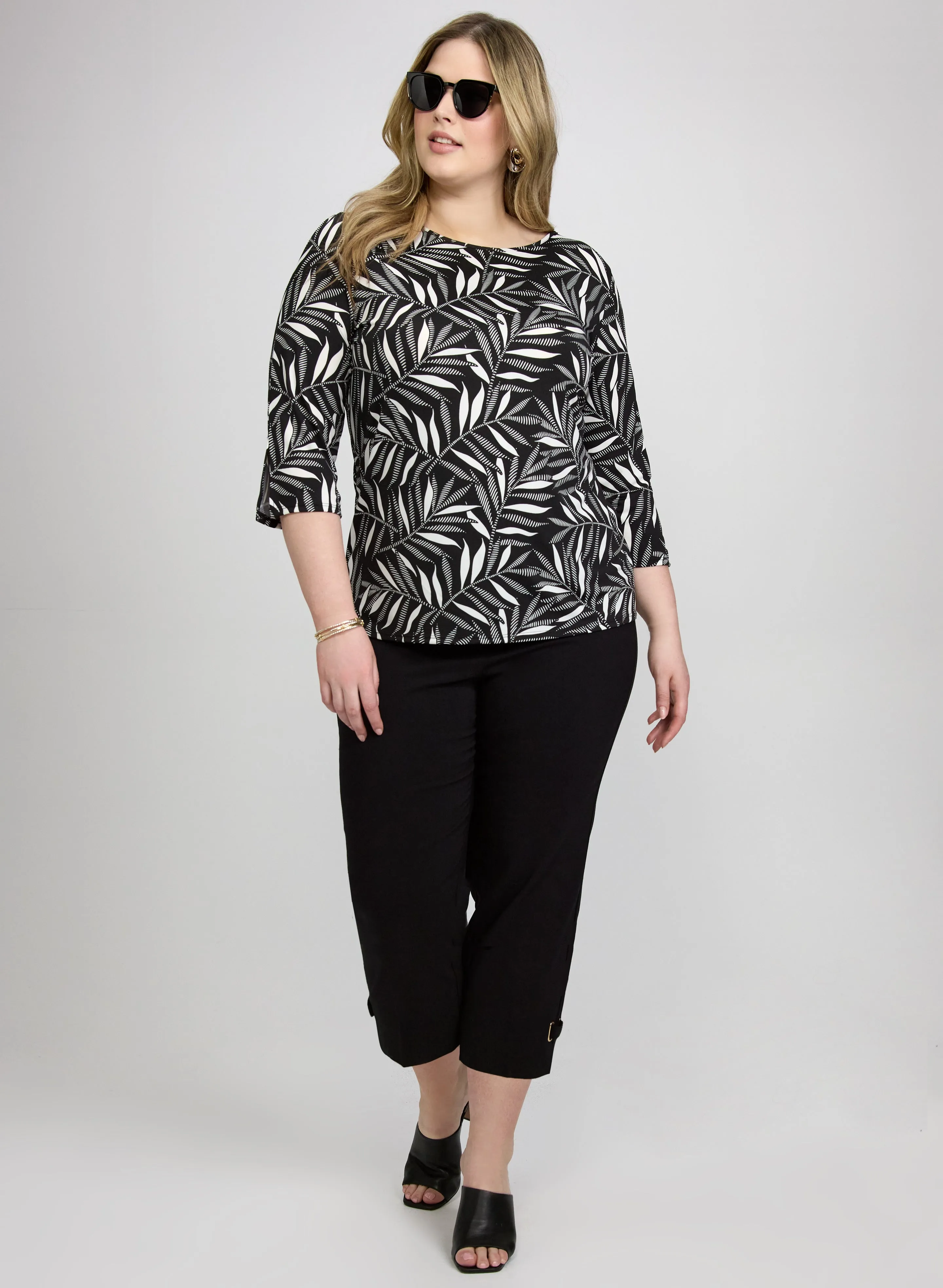 Leaf Print Top sold by Laura product image thumbnail 3
