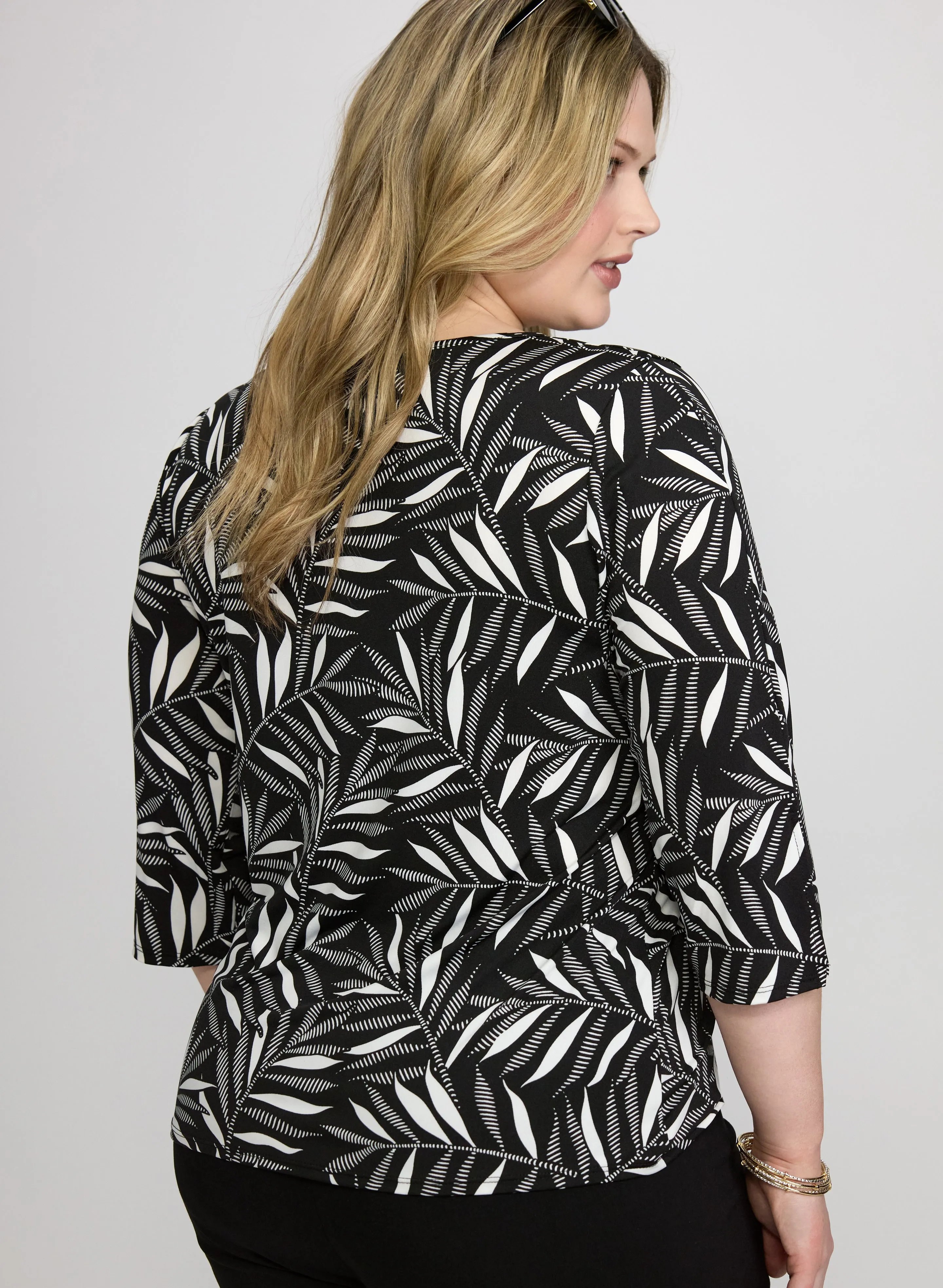 Leaf Print Top sold by Laura product image thumbnail 4