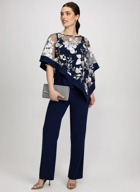 Floral Poncho & Pants Set made by Laura