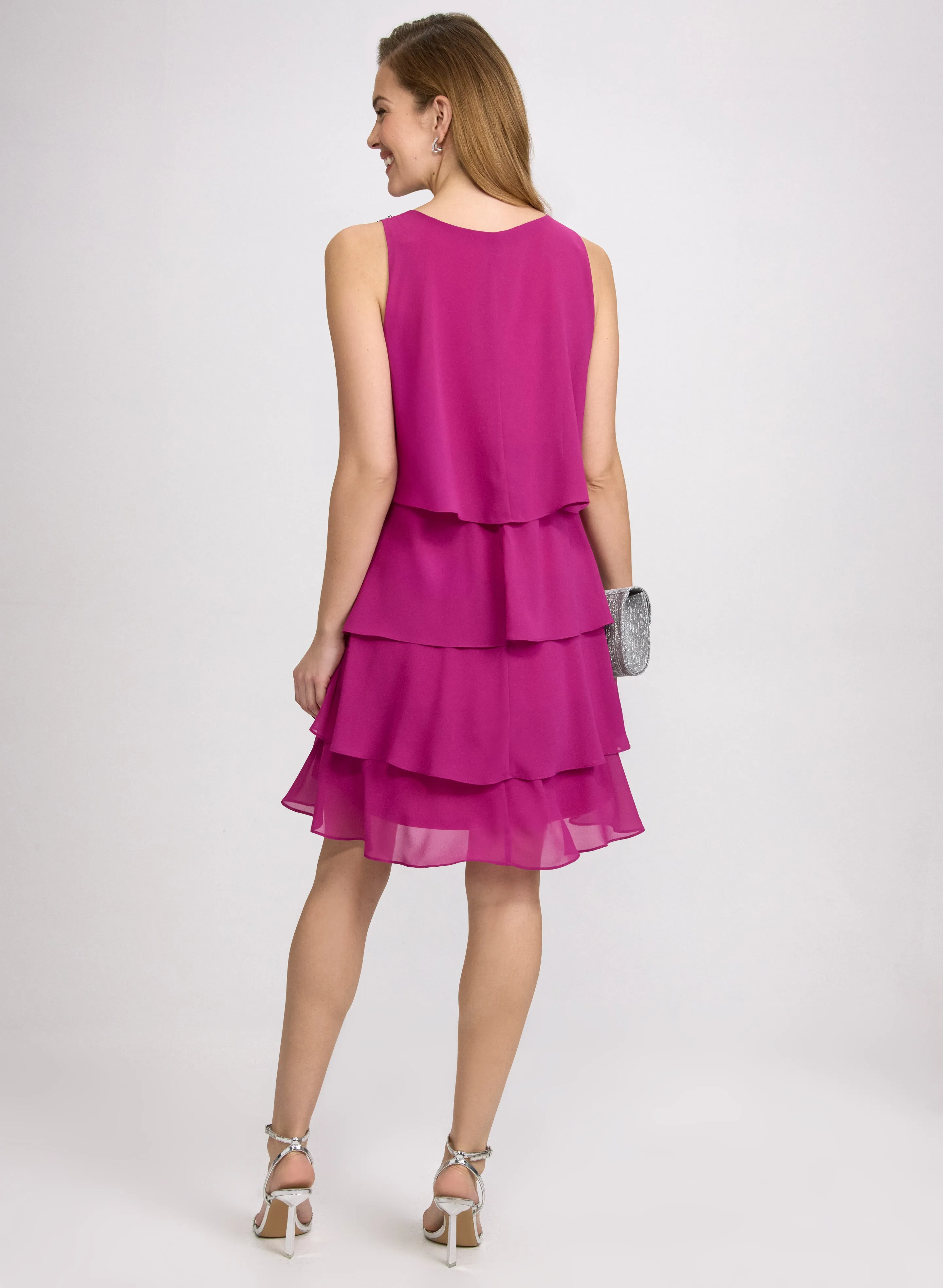 Tiered Chiffon Dress sold by Laura product image thumbnail 4