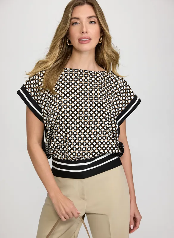 Chain Link Print Top made by Laura