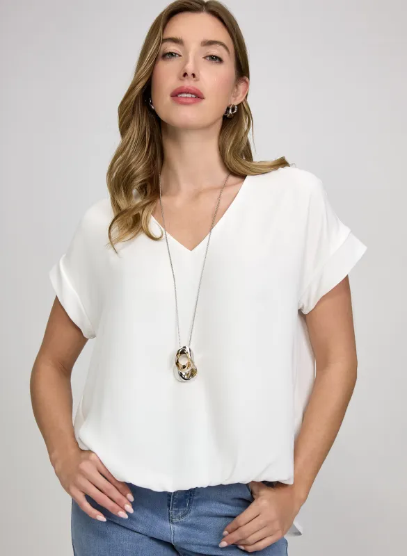 Bubble Hem Blouse made by Laura