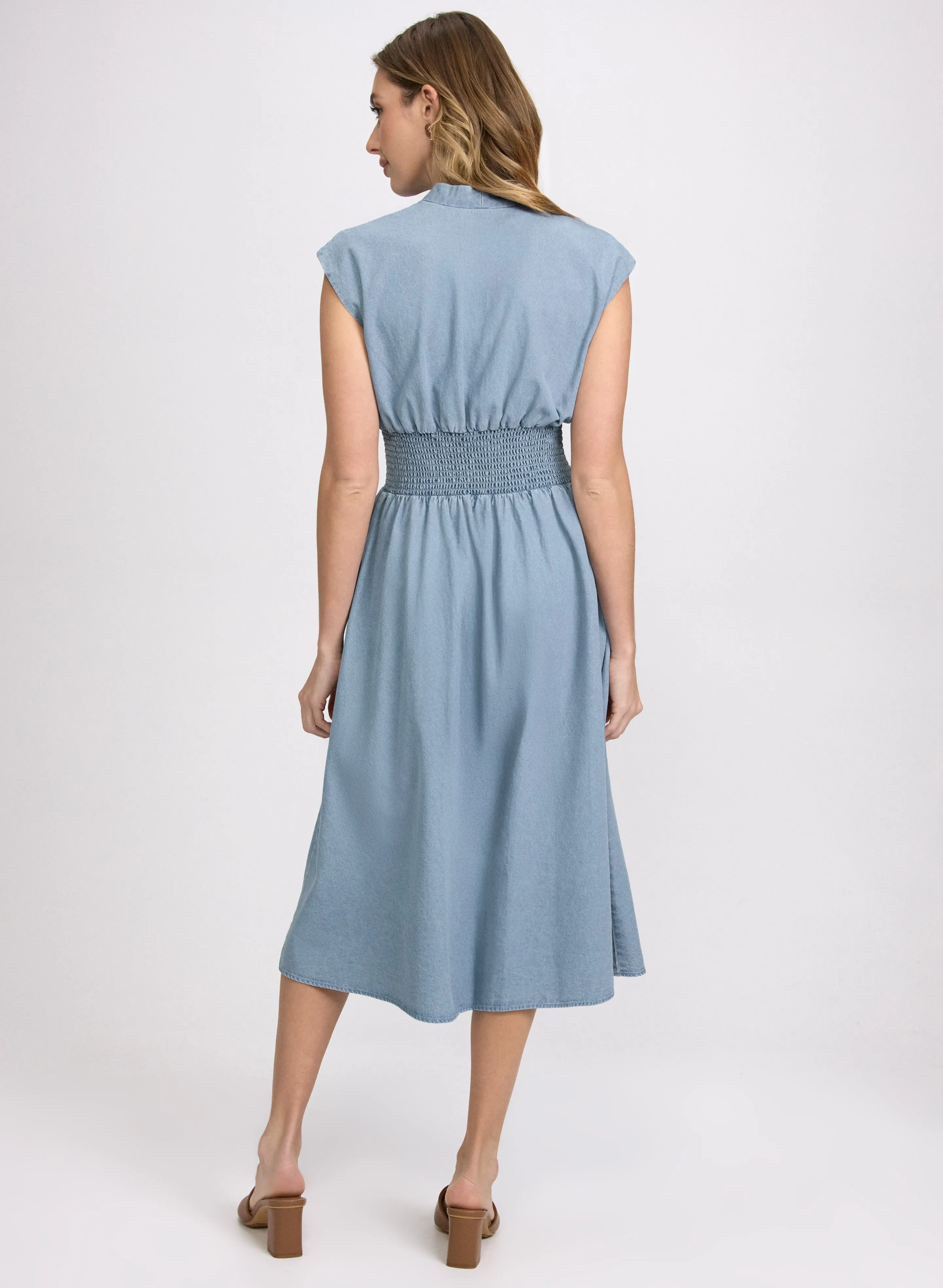 Cotton Zip-Front Dress sold by Laura product image thumbnail 4