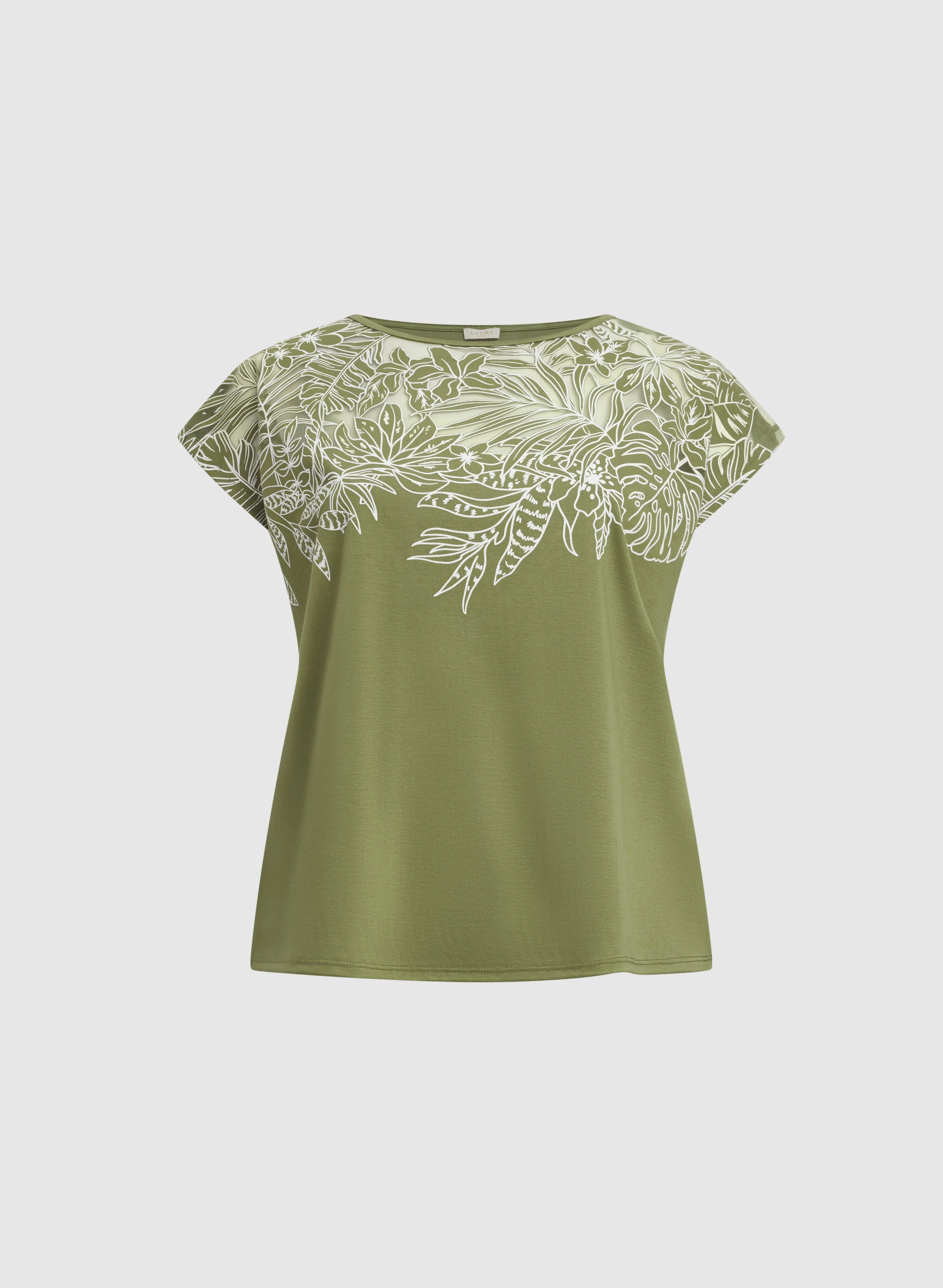Palm Leaf Applique T-Shirt sold by Laura product image thumbnail 5