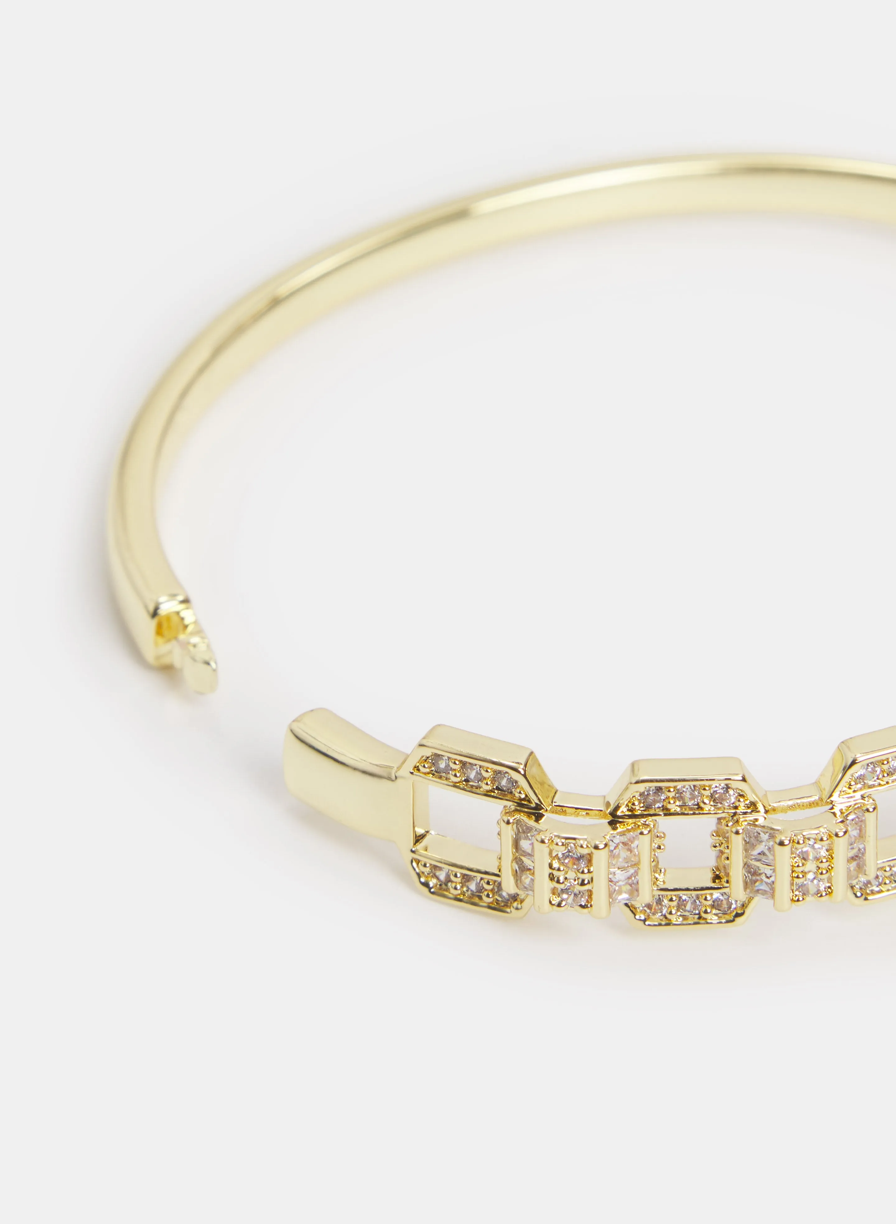 Crystal Link Bangle Bracelet sold by Laura product image thumbnail 2