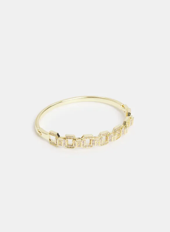 Crystal Link Bangle Bracelet made by Laura