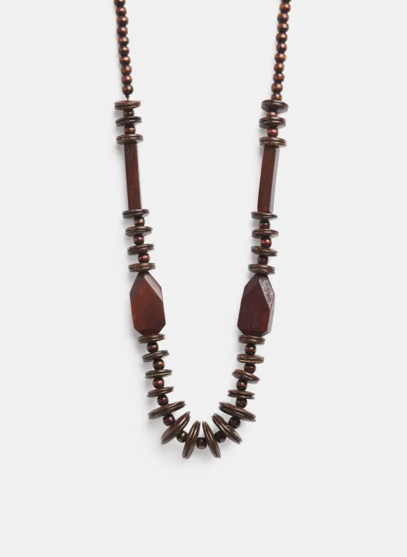Wooden Bead Necklace made by Laura