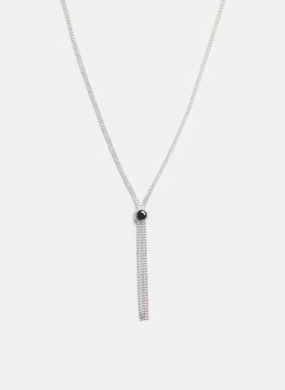 Crystal Y Necklace made by Laura