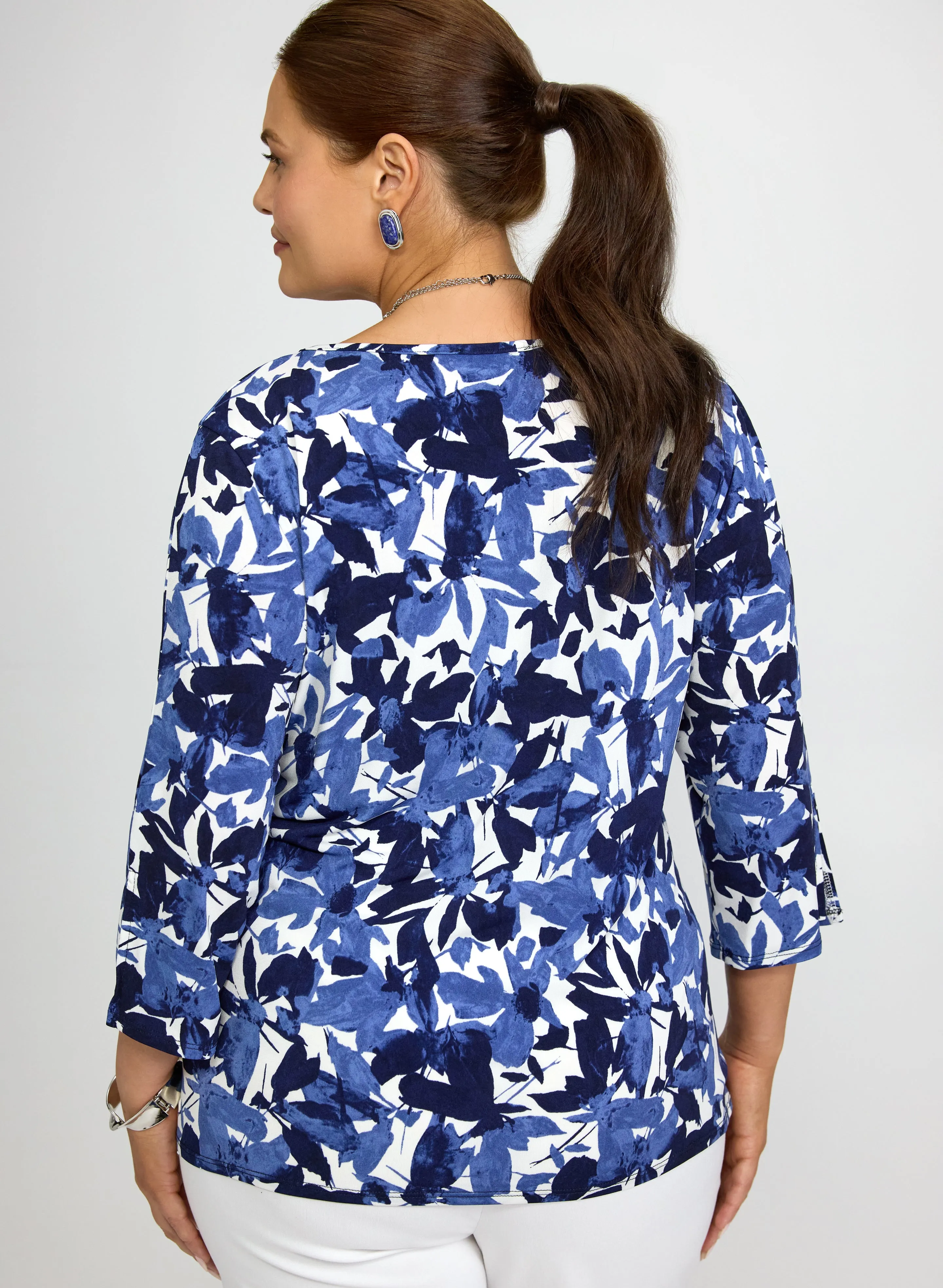 Floral Jersey Top sold by Laura product image thumbnail 4