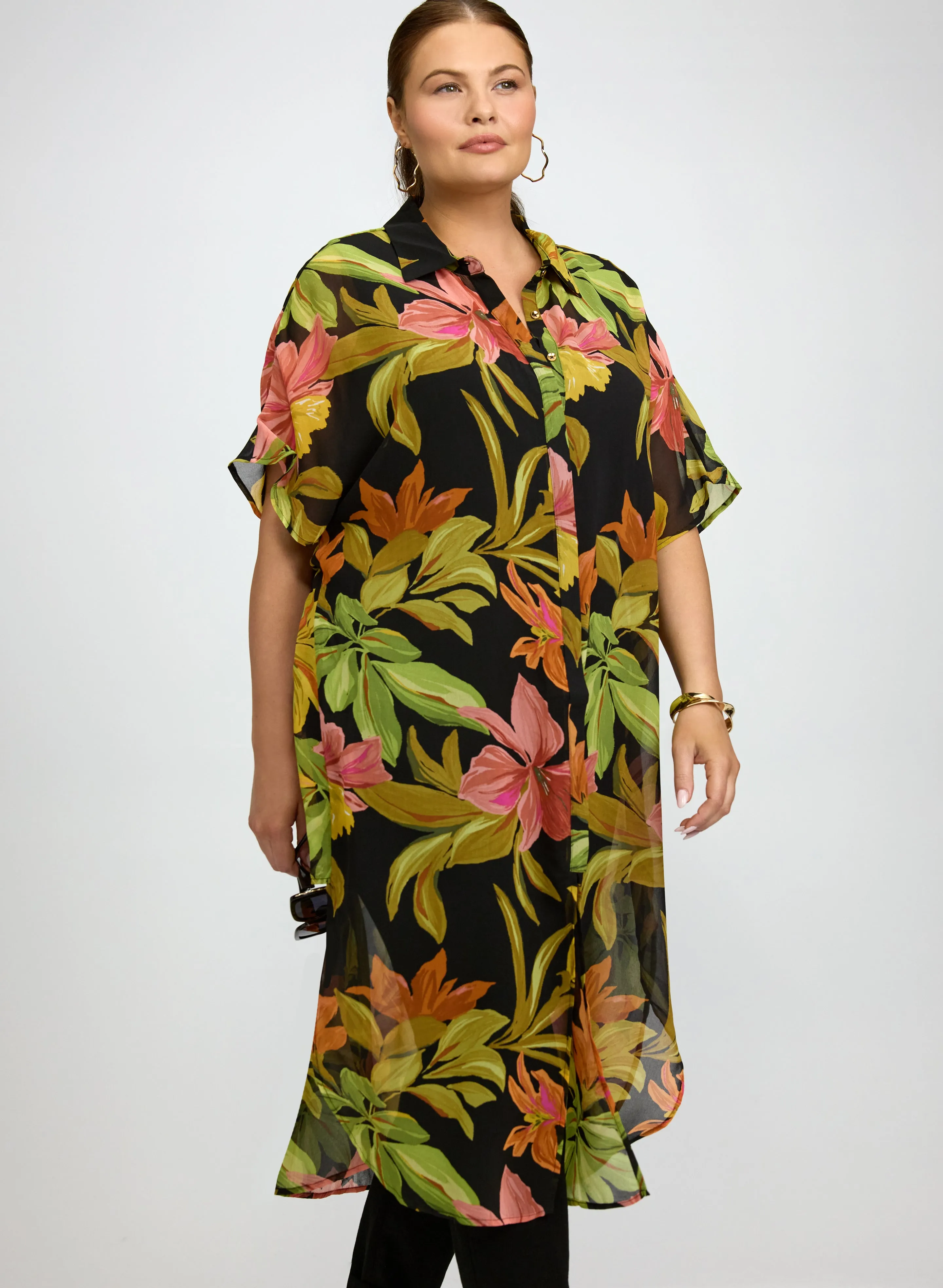 Joseph Ribkoff - Printed Chiffon Tunic sold by Laura product image thumbnail 5