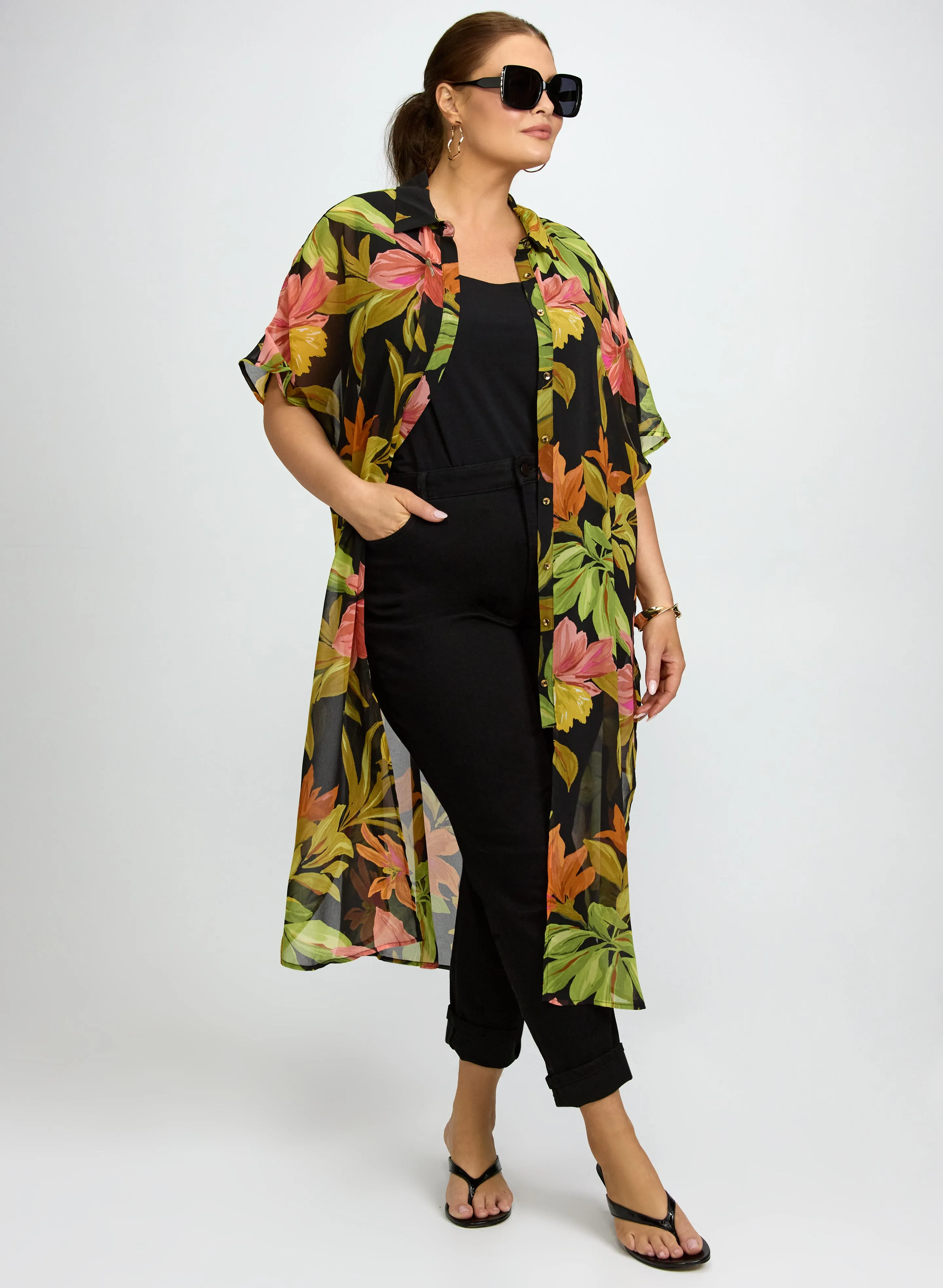 Joseph Ribkoff - Printed Chiffon Tunic sold by Laura product image thumbnail 3