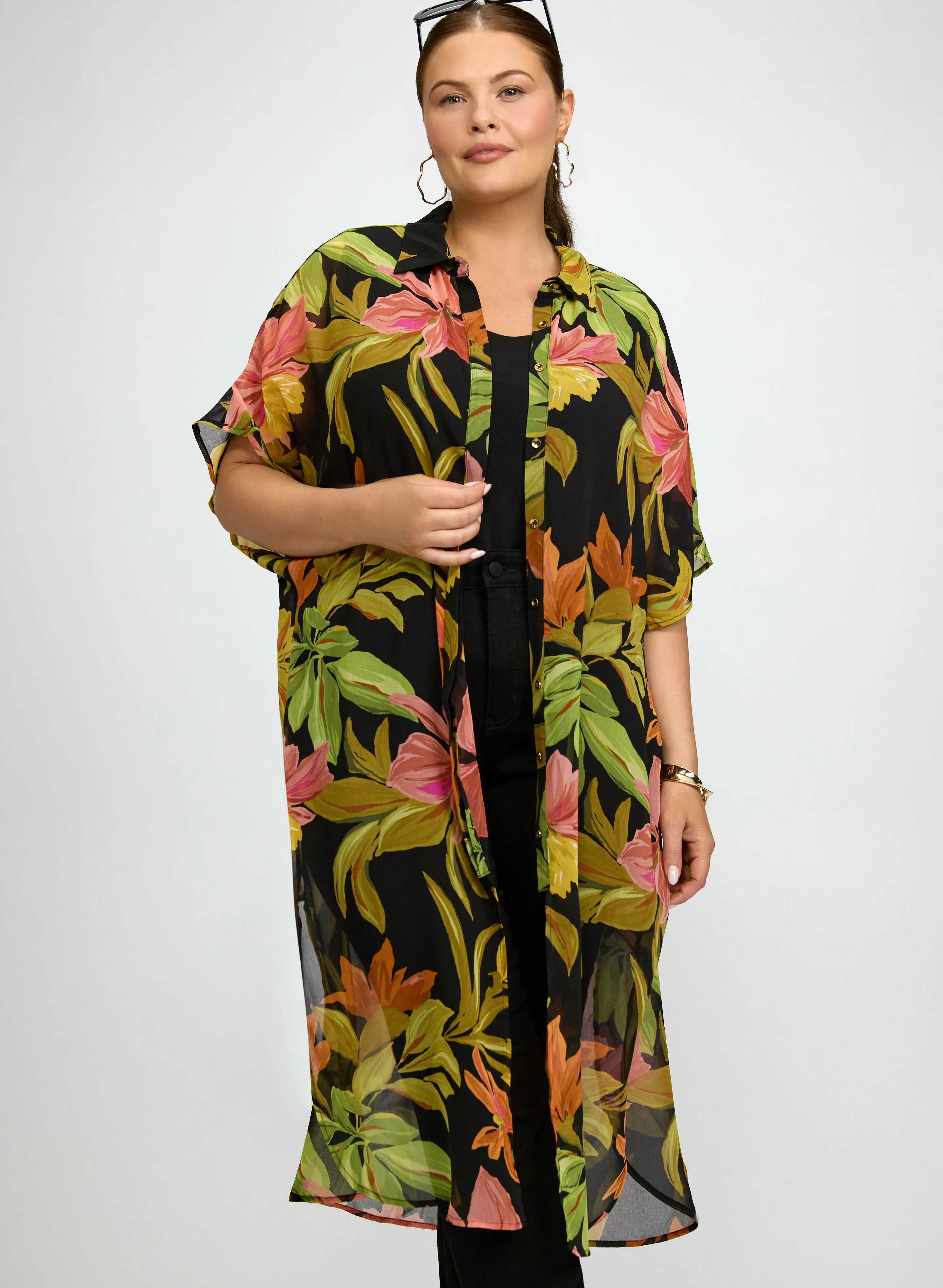 Joseph Ribkoff - Printed Chiffon Tunic sold by Laura