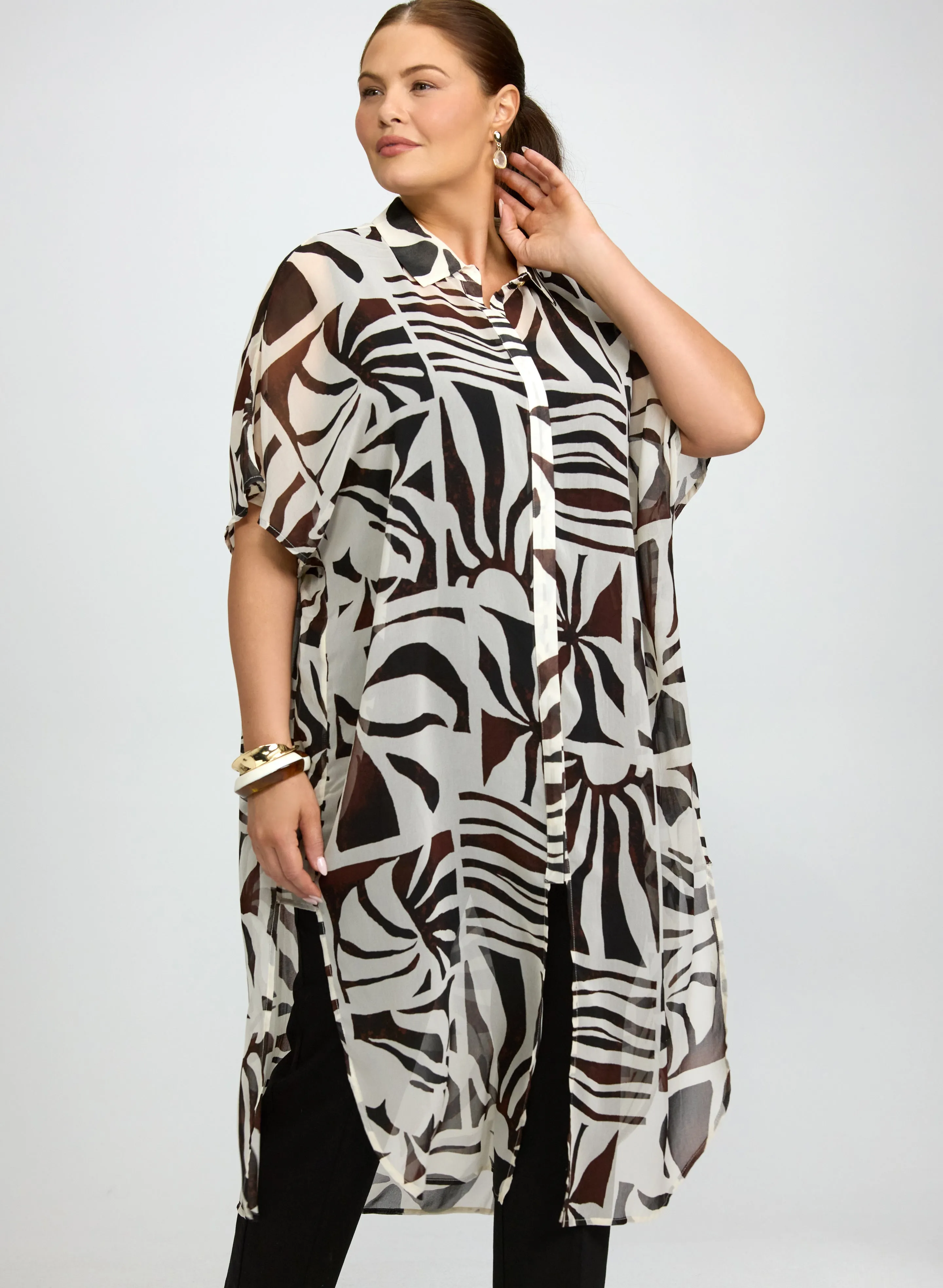 Joseph Ribkoff - Printed Chiffon Tunic sold by Laura product image thumbnail 5