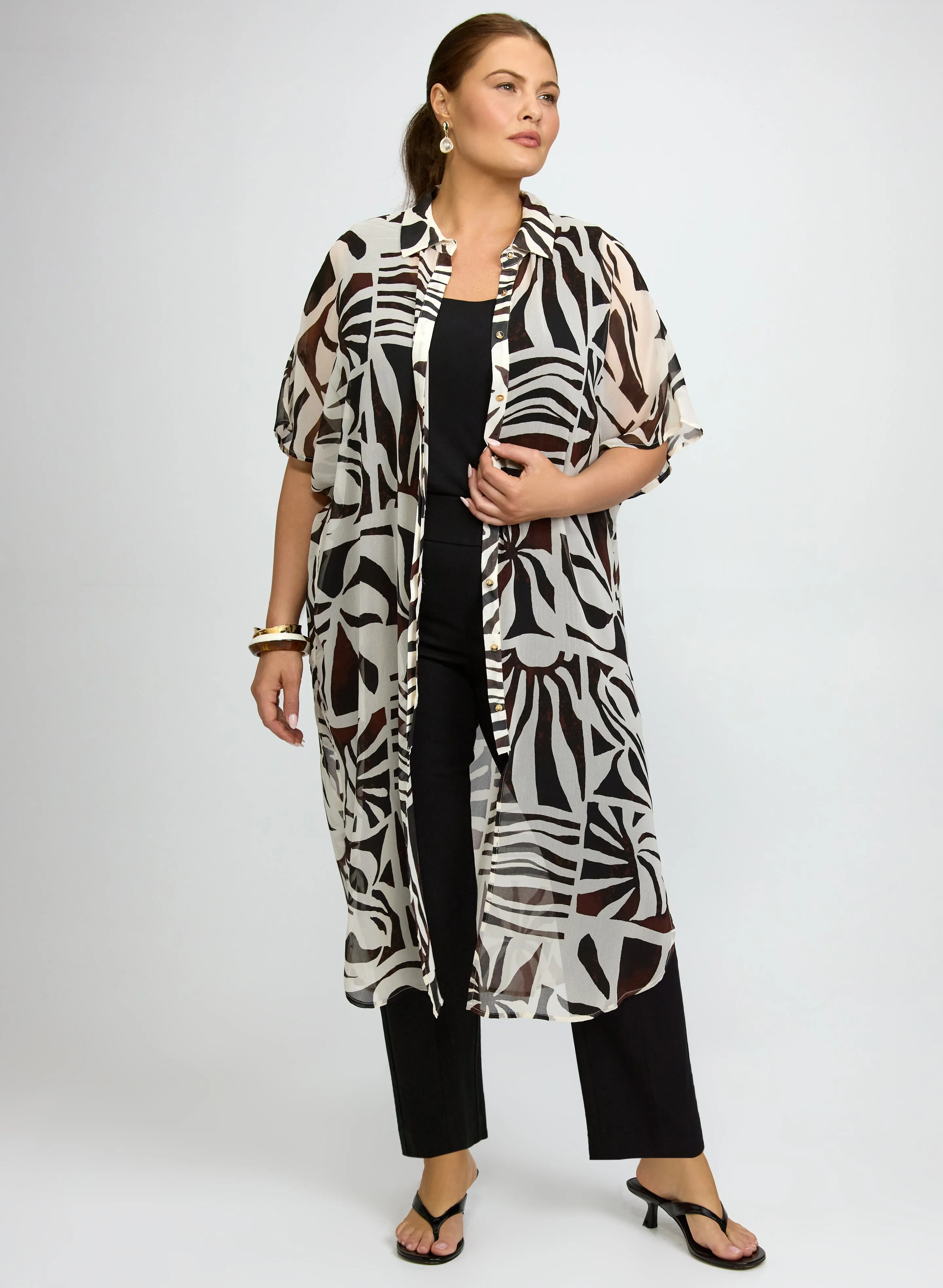 Joseph Ribkoff - Printed Chiffon Tunic sold by Laura product image thumbnail 3