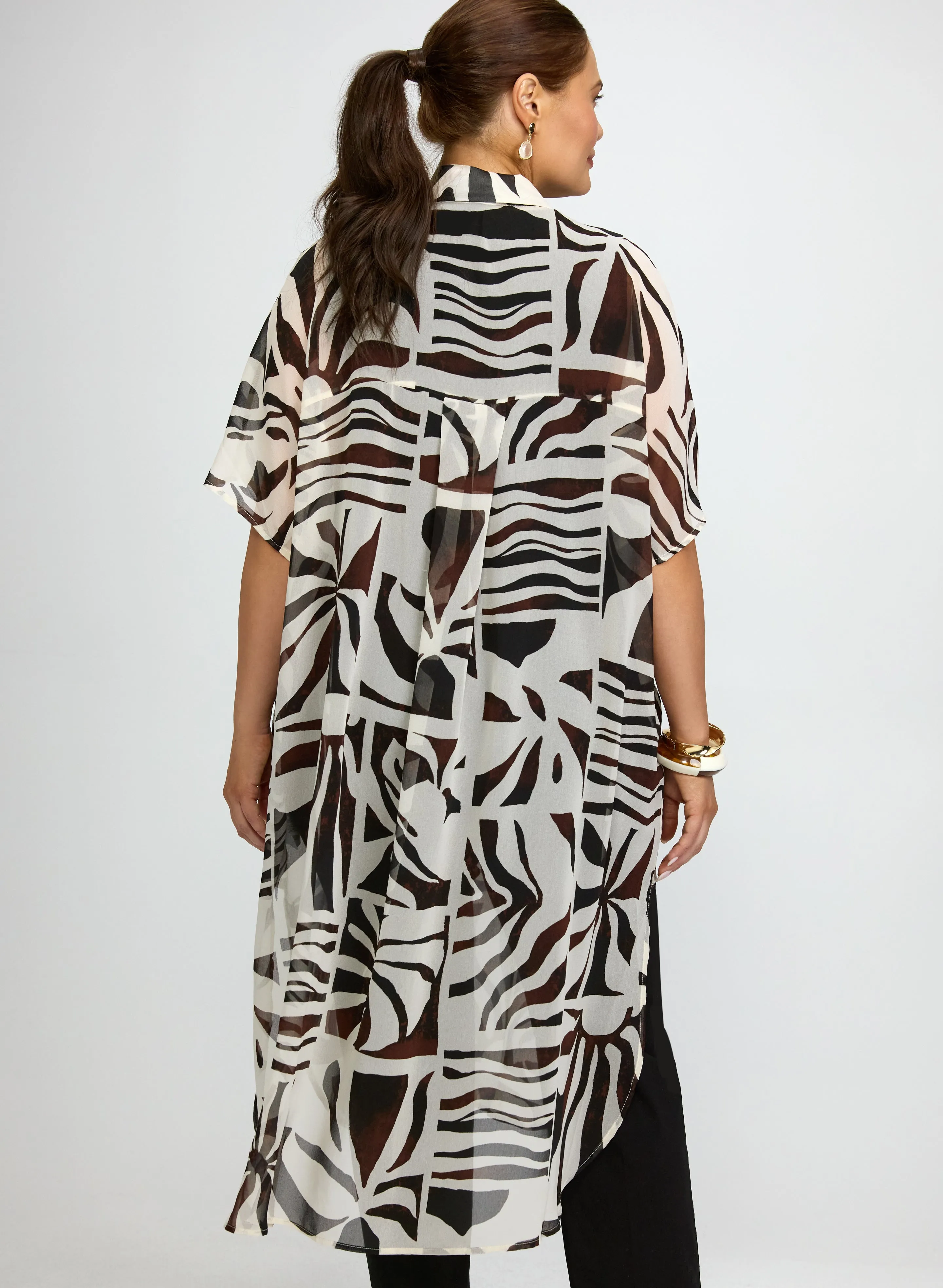Joseph Ribkoff - Printed Chiffon Tunic sold by Laura product image thumbnail 2