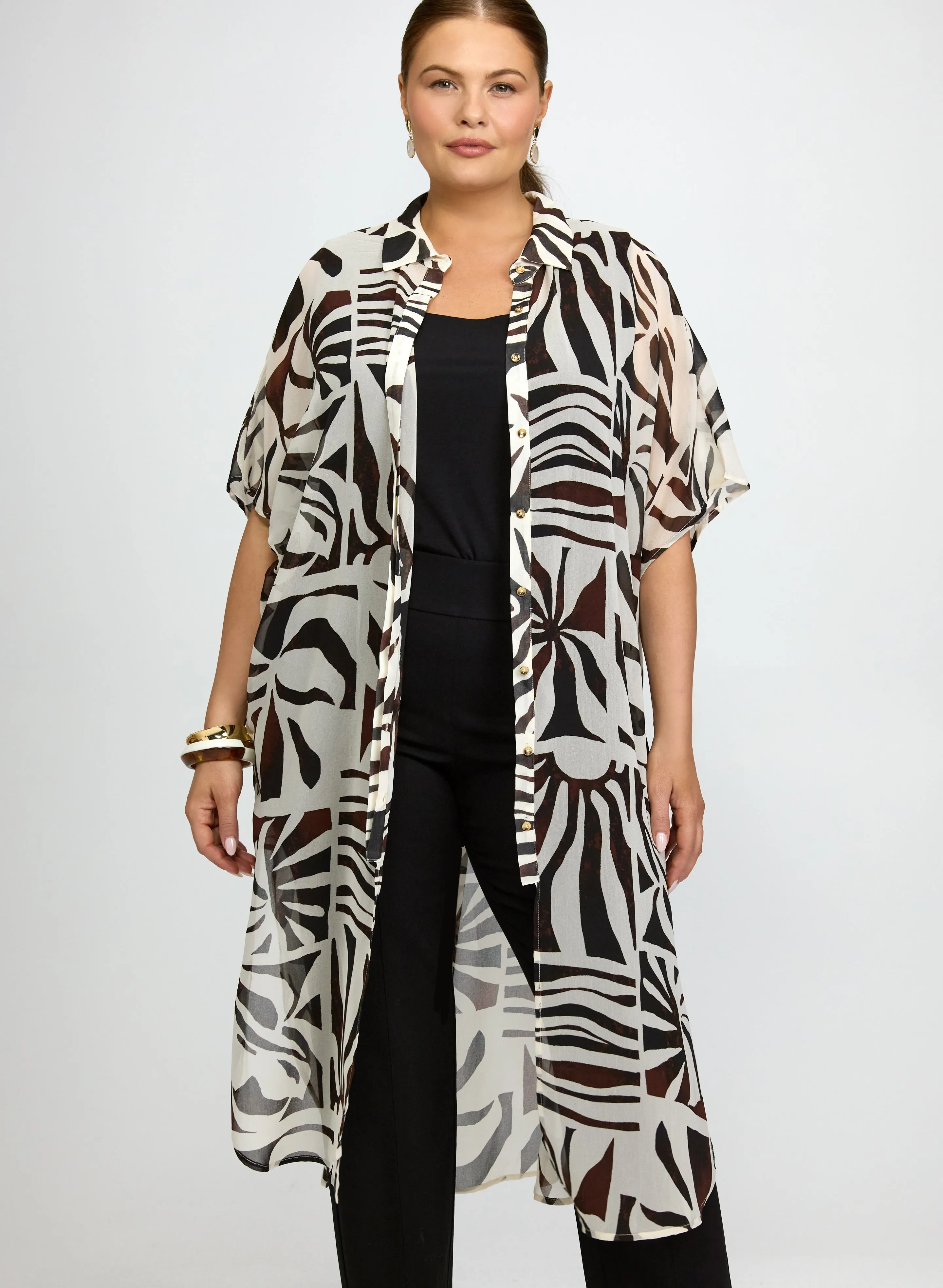 Joseph Ribkoff - Printed Chiffon Tunic sold by Laura