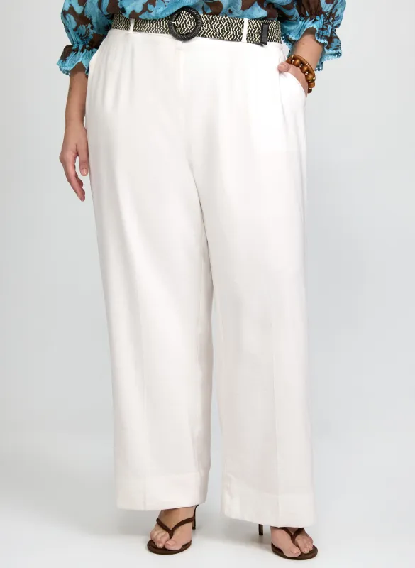 Olivia Belted Wide-Leg Pants made by Laura