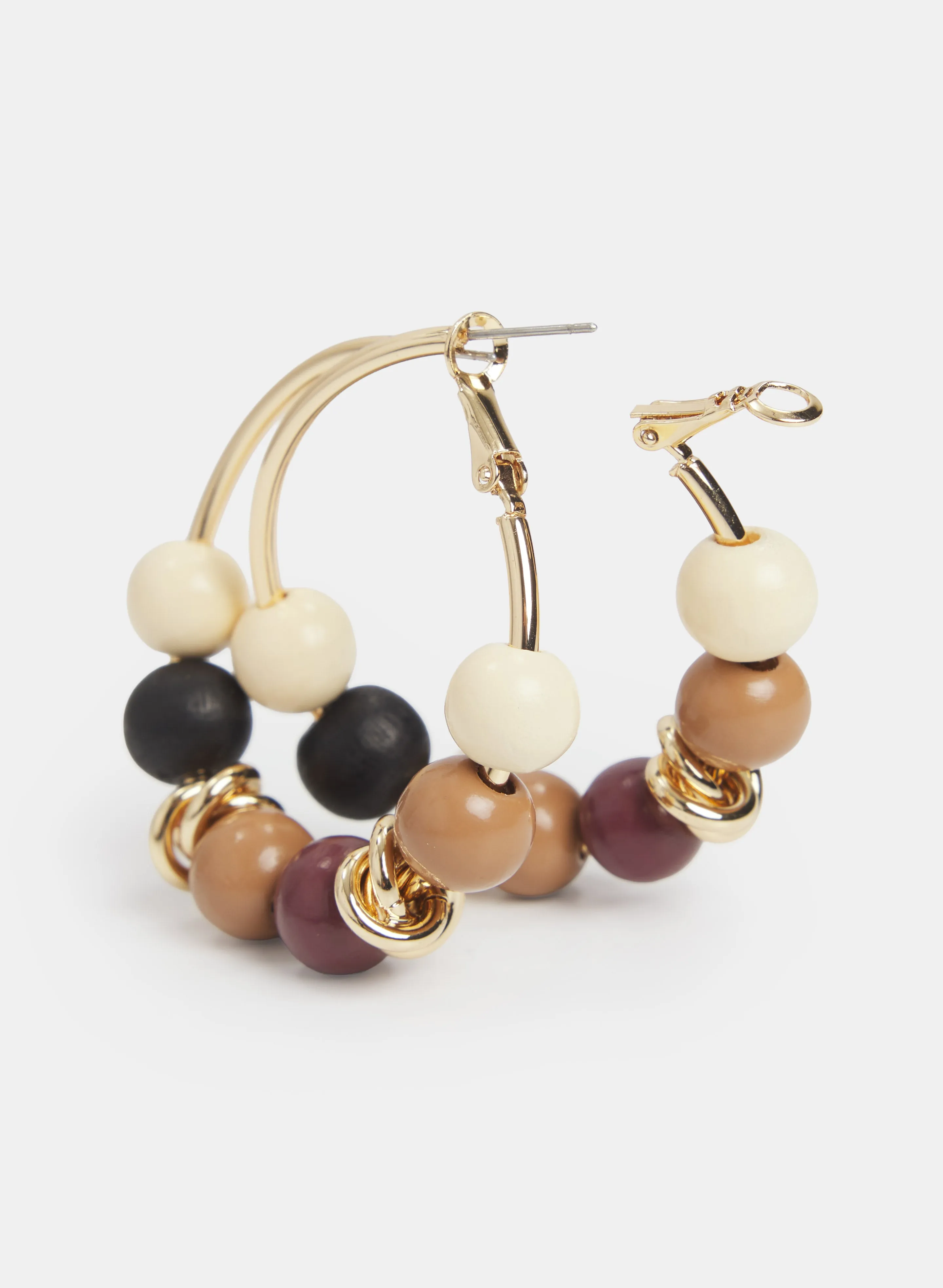 Wood Bead Earrings sold by Laura product image thumbnail 2