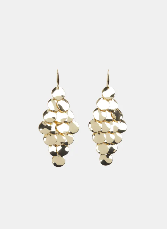 Disc Cascade Earrings made by Laura