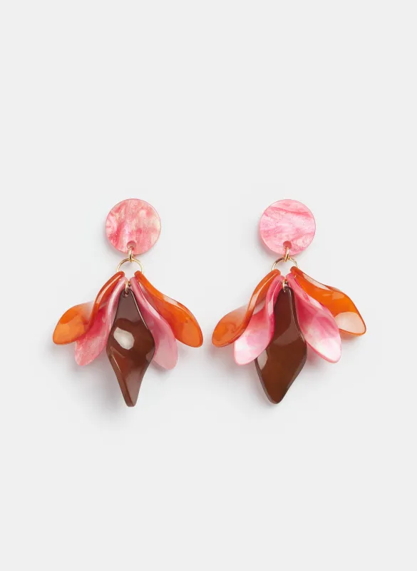 Twisted Resin Earrings made by Laura