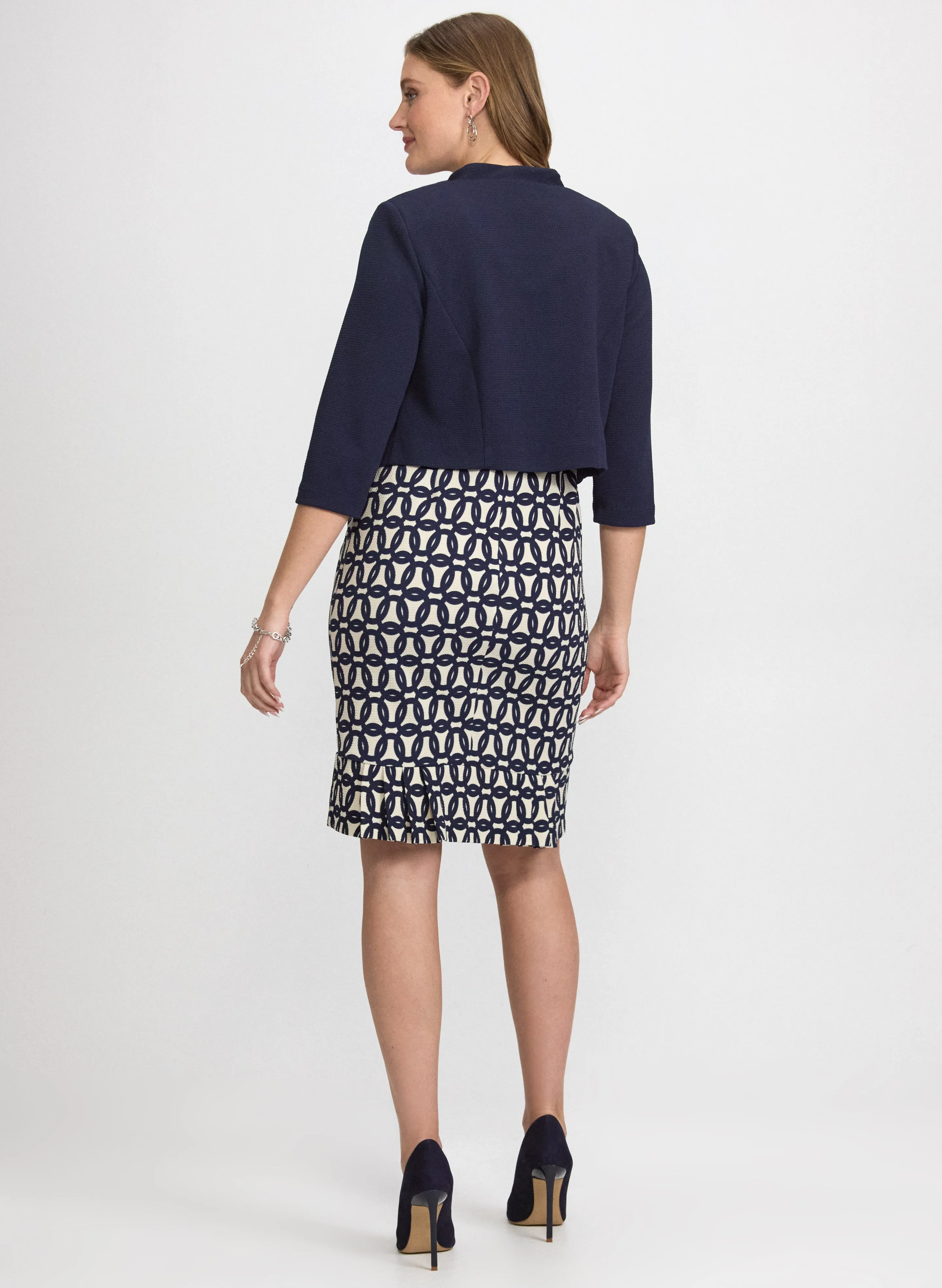 Day Geometric 3/4 Sleeve Boat Neck sold by Laura product image thumbnail 4