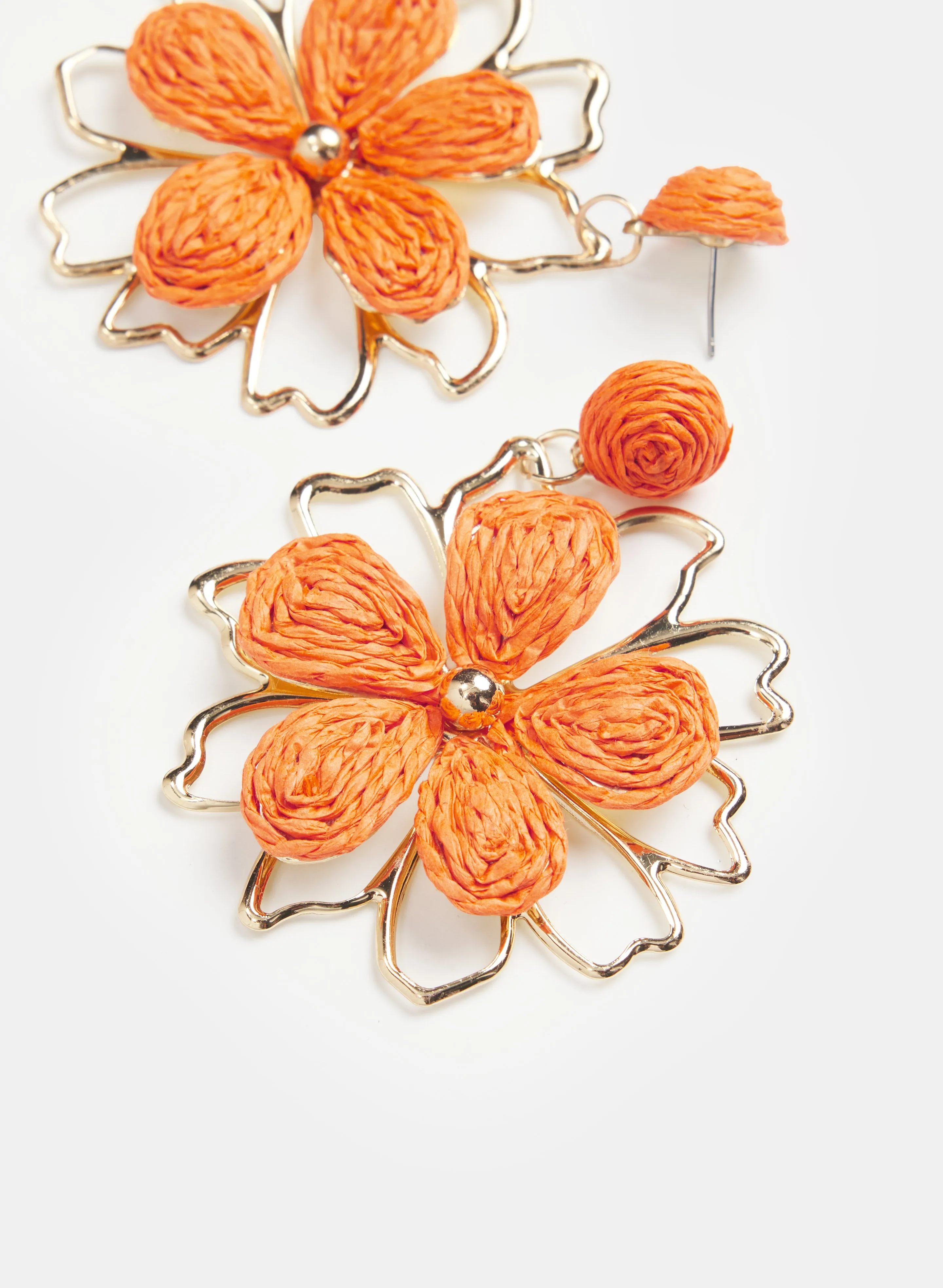 Floral Raffia Earrings sold by Laura product image thumbnail 2