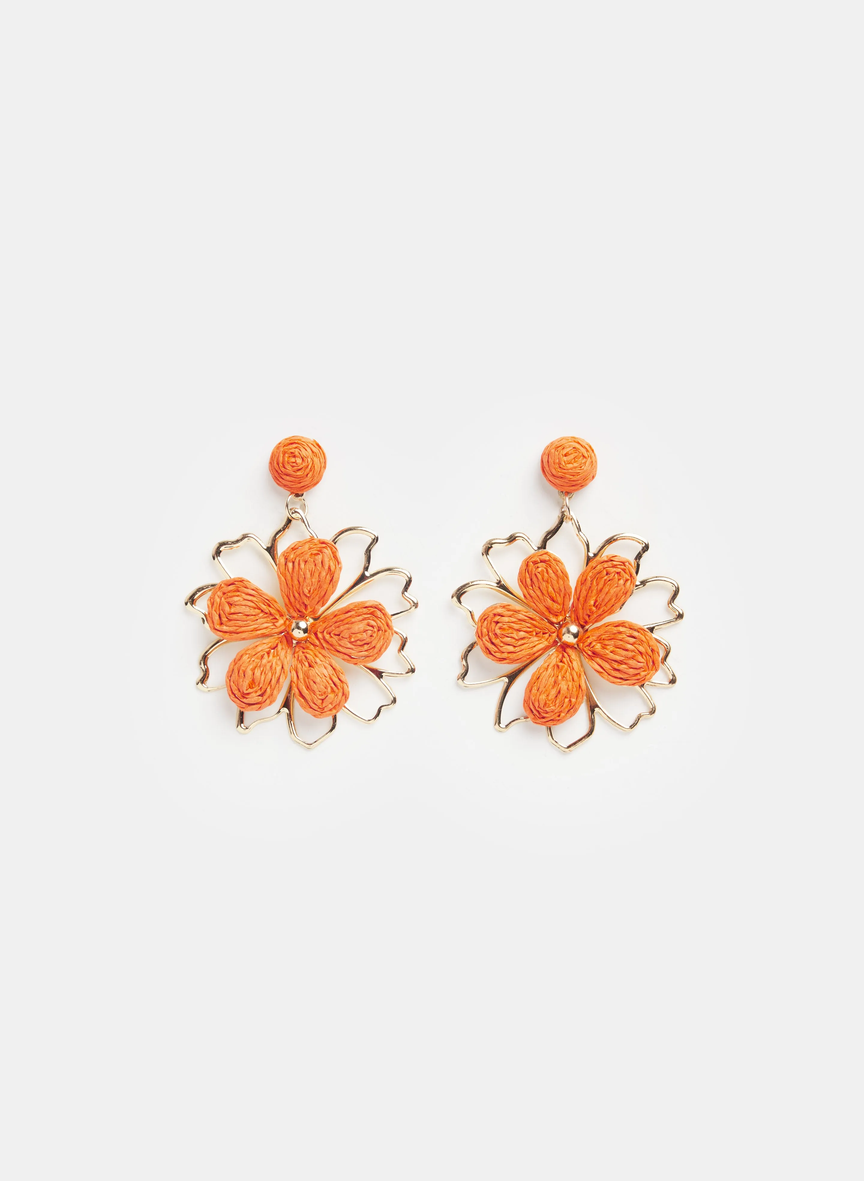 Floral Raffia Earrings sold by Laura
