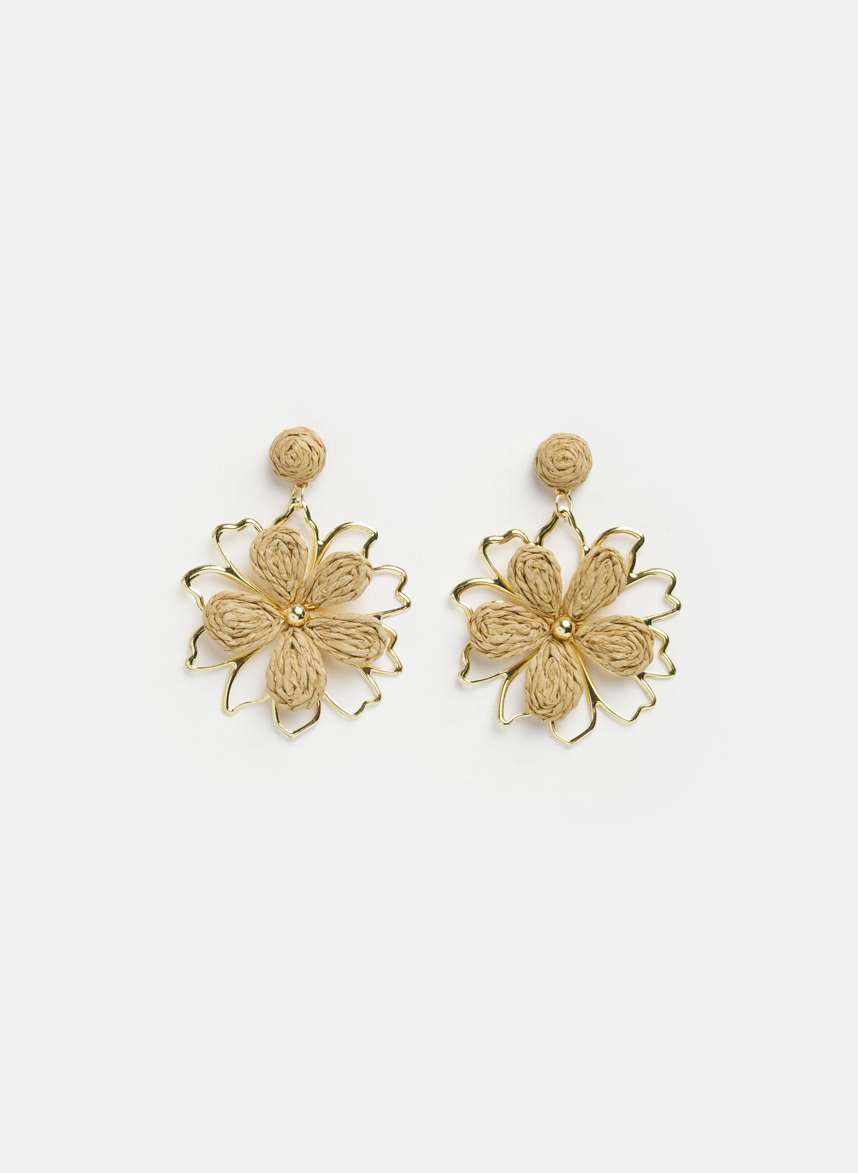 Floral Raffia Earrings sold by Laura