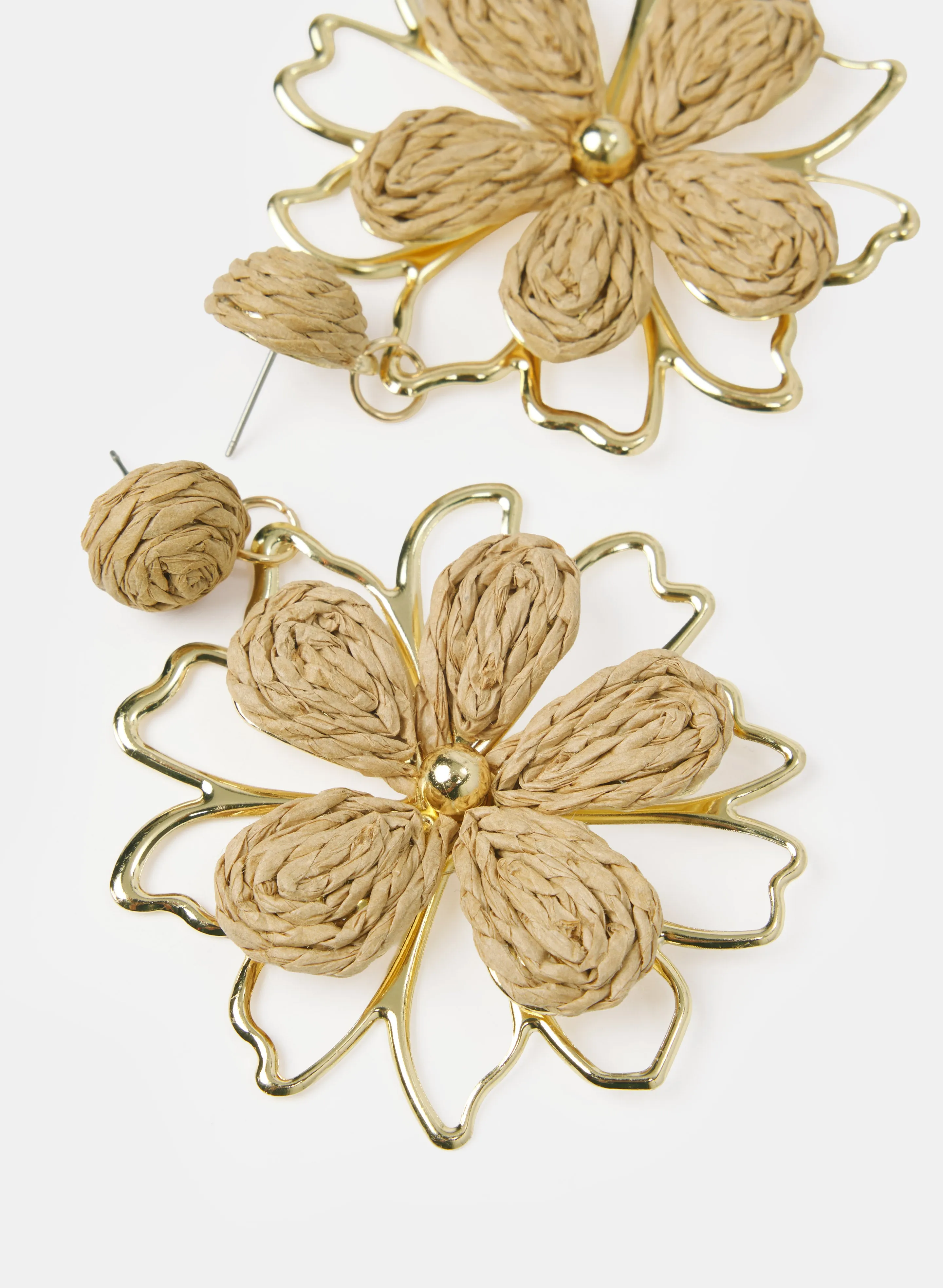 Floral Raffia Earrings sold by Laura product image thumbnail 2