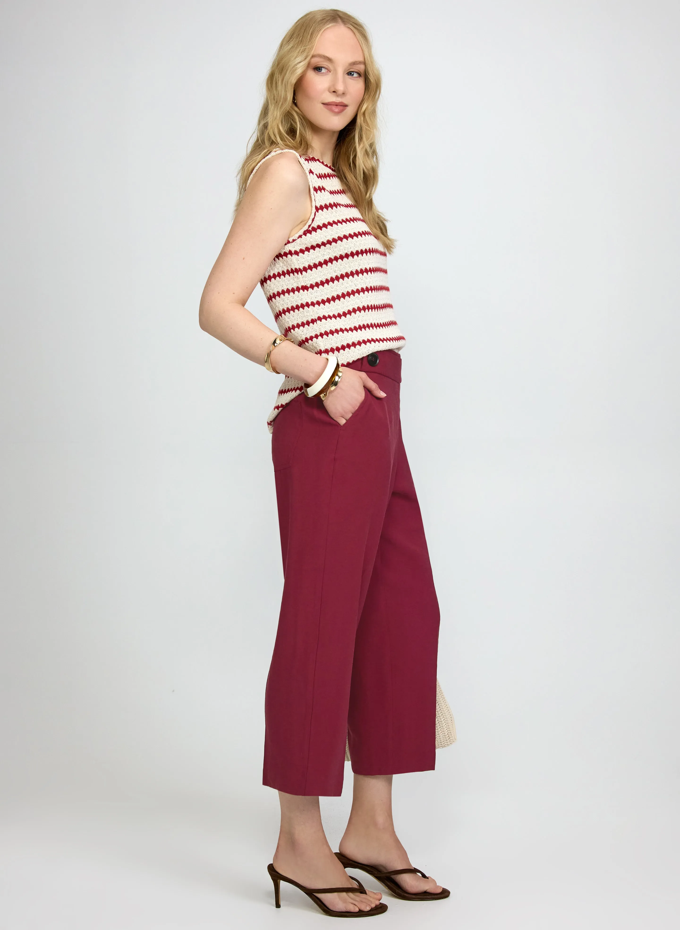Straight-Leg Pull-On Capris sold by Laura product image thumbnail 5