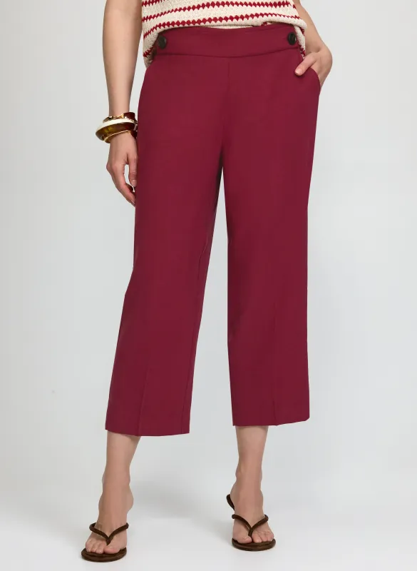 Straight-Leg Pull-On Capris made by Laura