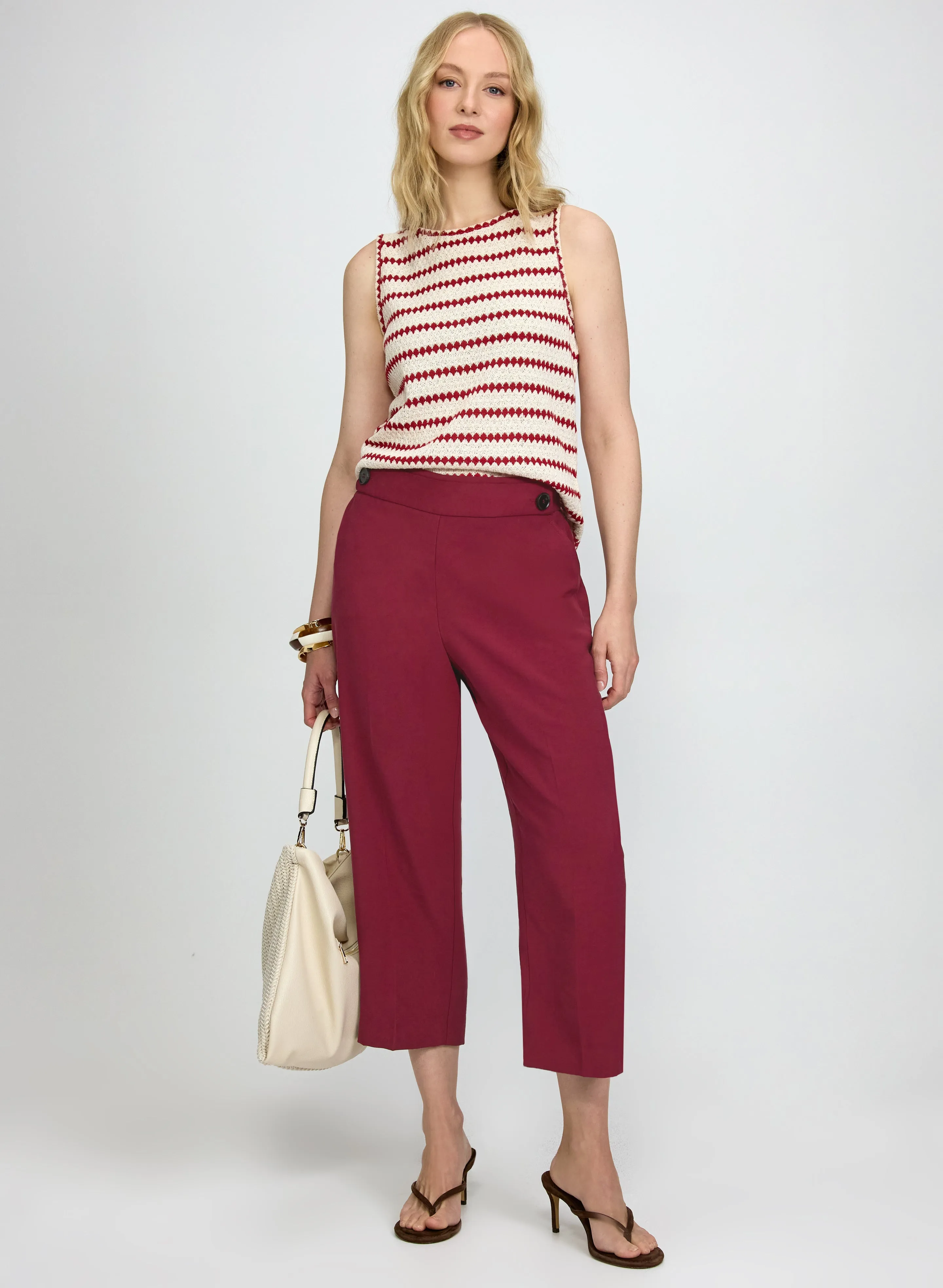 Straight-Leg Pull-On Capris sold by Laura product image thumbnail 4