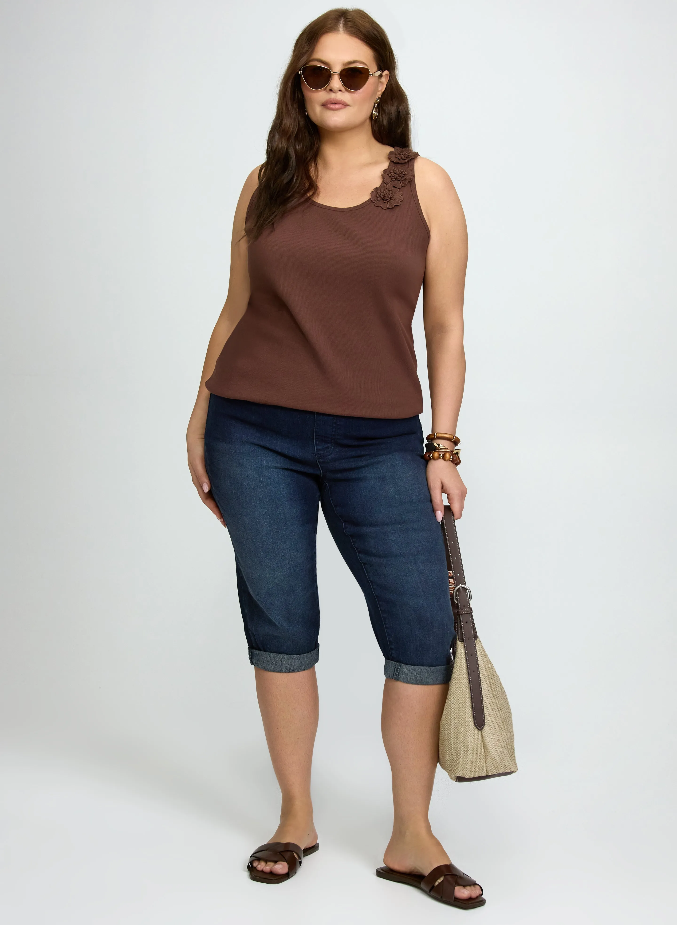 Pull-On Denim Capris sold by Laura product image thumbnail 4