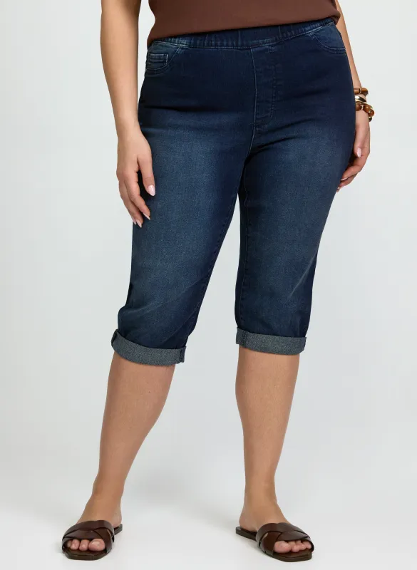 Pull-On Denim Capris made by Laura
